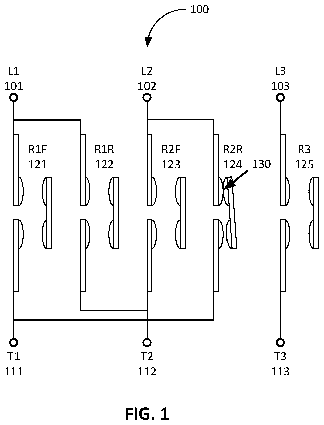 Patent US12422484 — Detecting welded relay contacts using electrical pulse — Figure 1