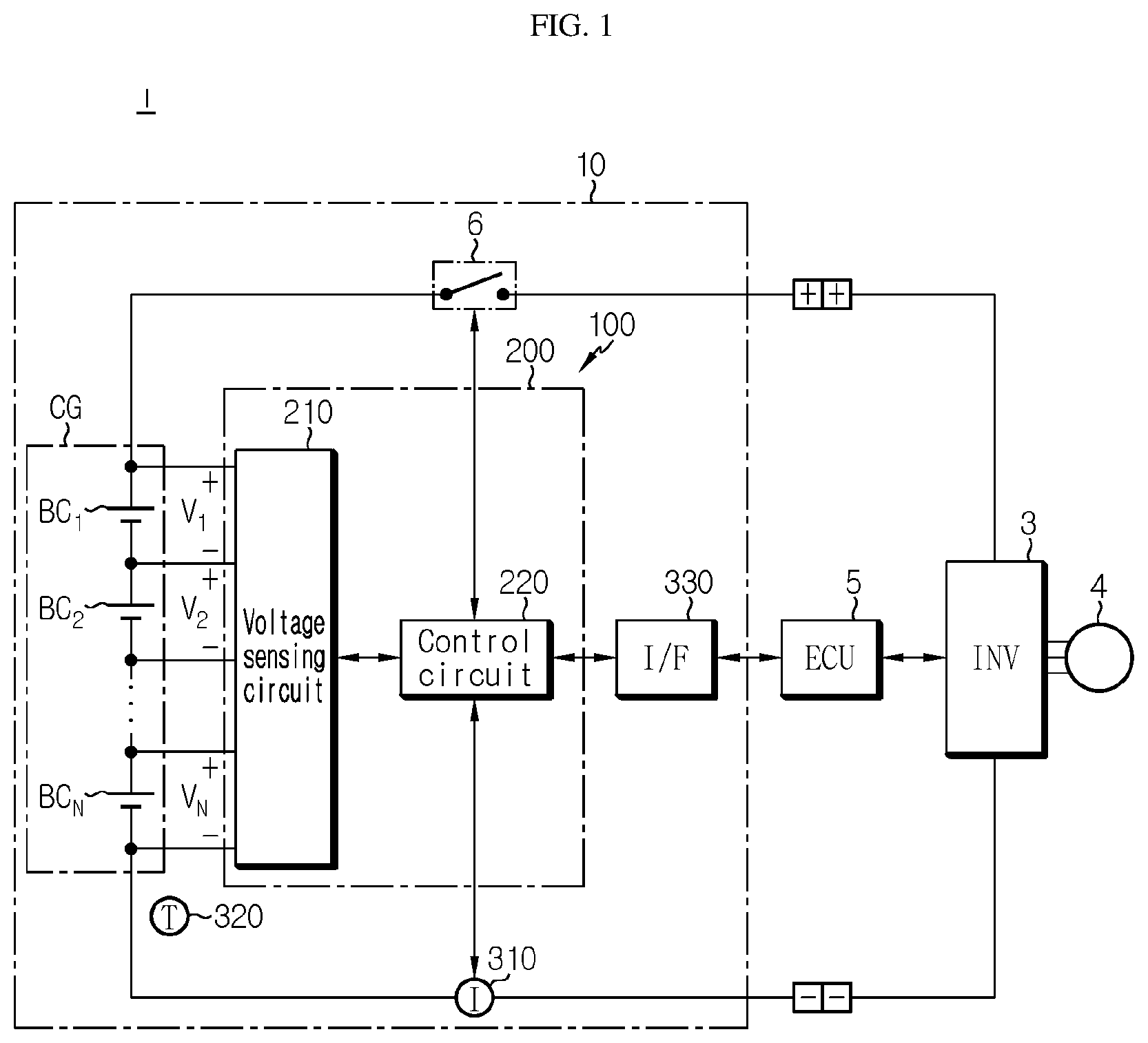 Patent US12422497 — Battery diagnosis apparatus, battery diagnosis method, battery pack, and vehicle — Figure 1