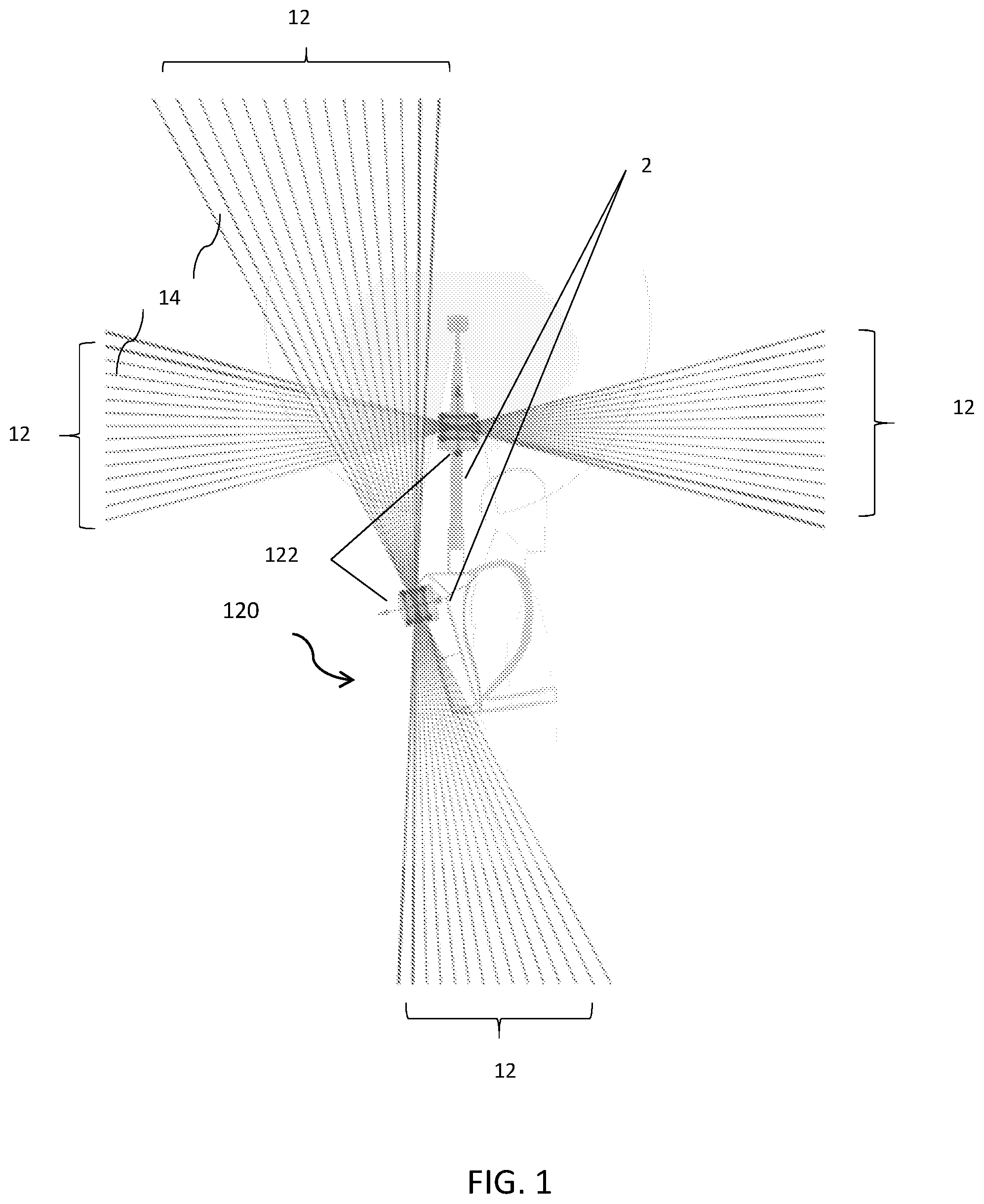 Patent US12422556 — Support system for mobile coordinate scanner — Figure 1