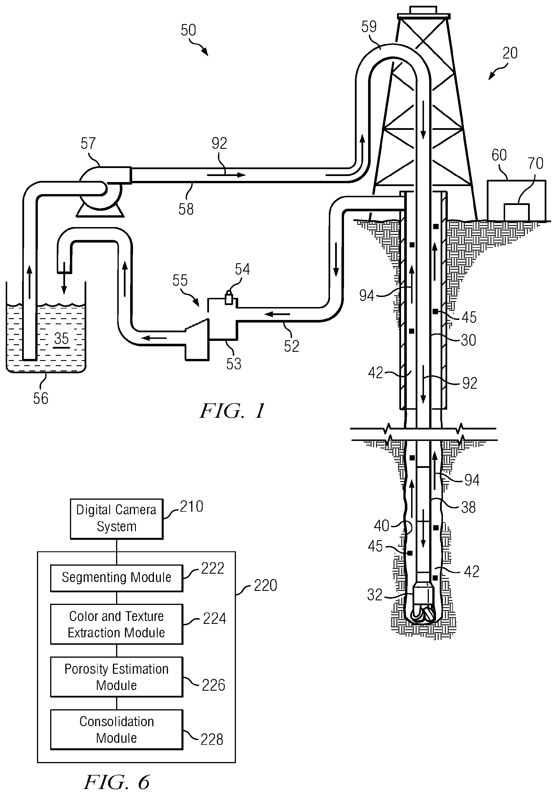 Patent US12422588 Figure 1 – Formation porosity estimation from digital images