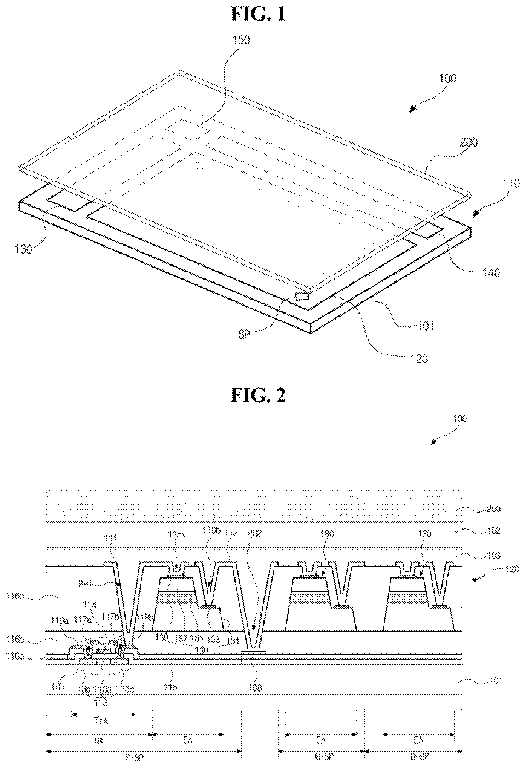 Patent US12422599 — Light emitting diode display device — Figure 1