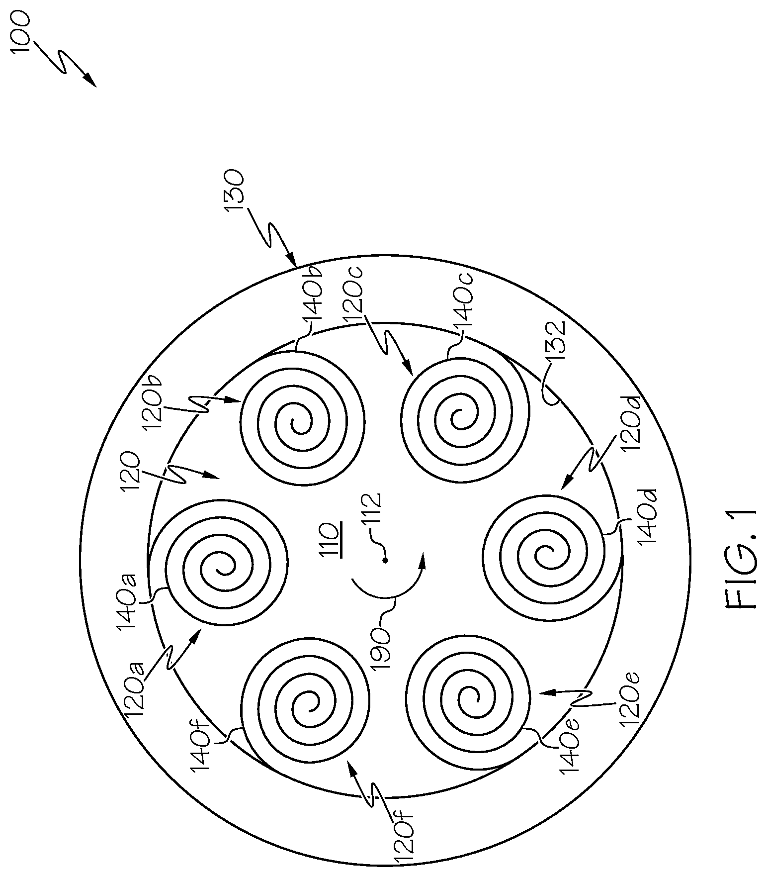 Patent US12422613 — Hollow-core optical fibers — Figure 1