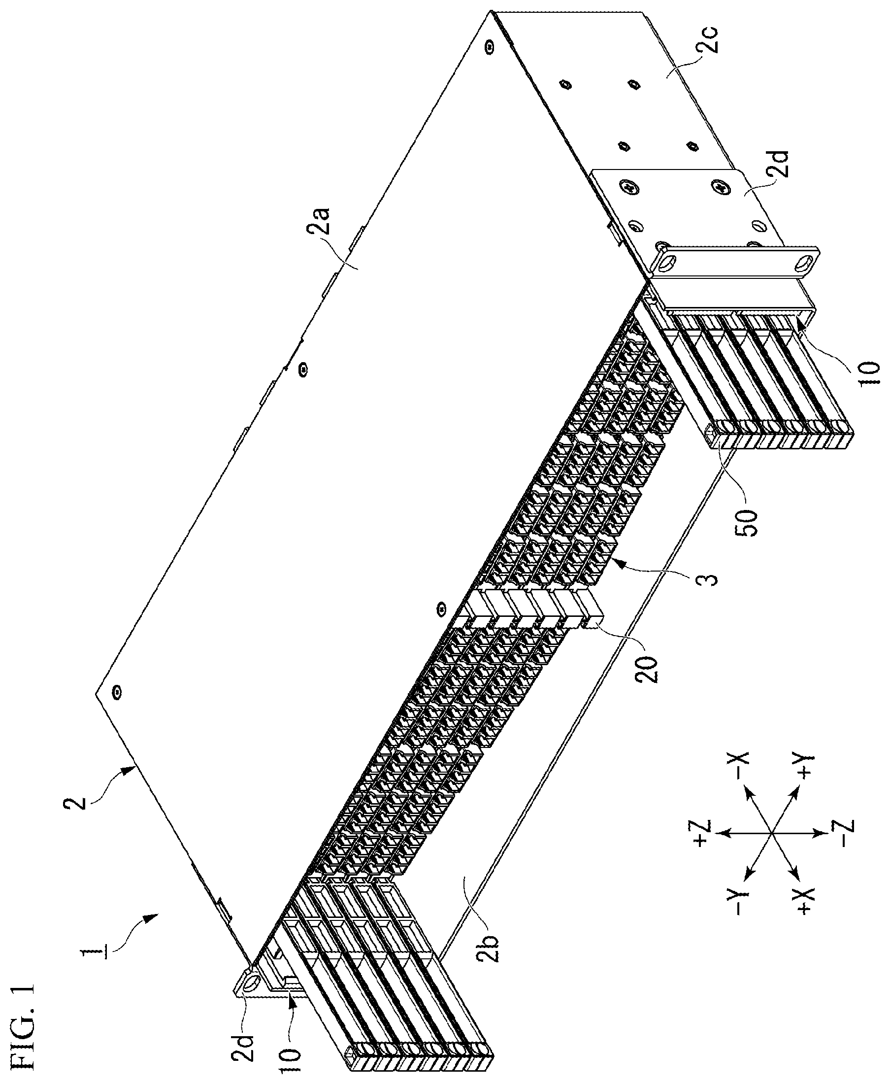 Patent US12422638 — Optical wiring unit and optical termination box — Figure 1