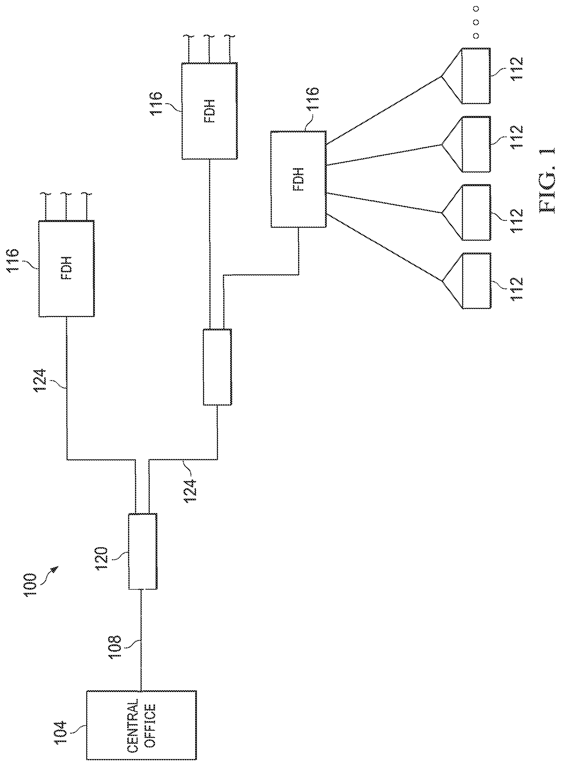 Patent US12422641 — Fiber optic splitter modules and systems — Figure 1