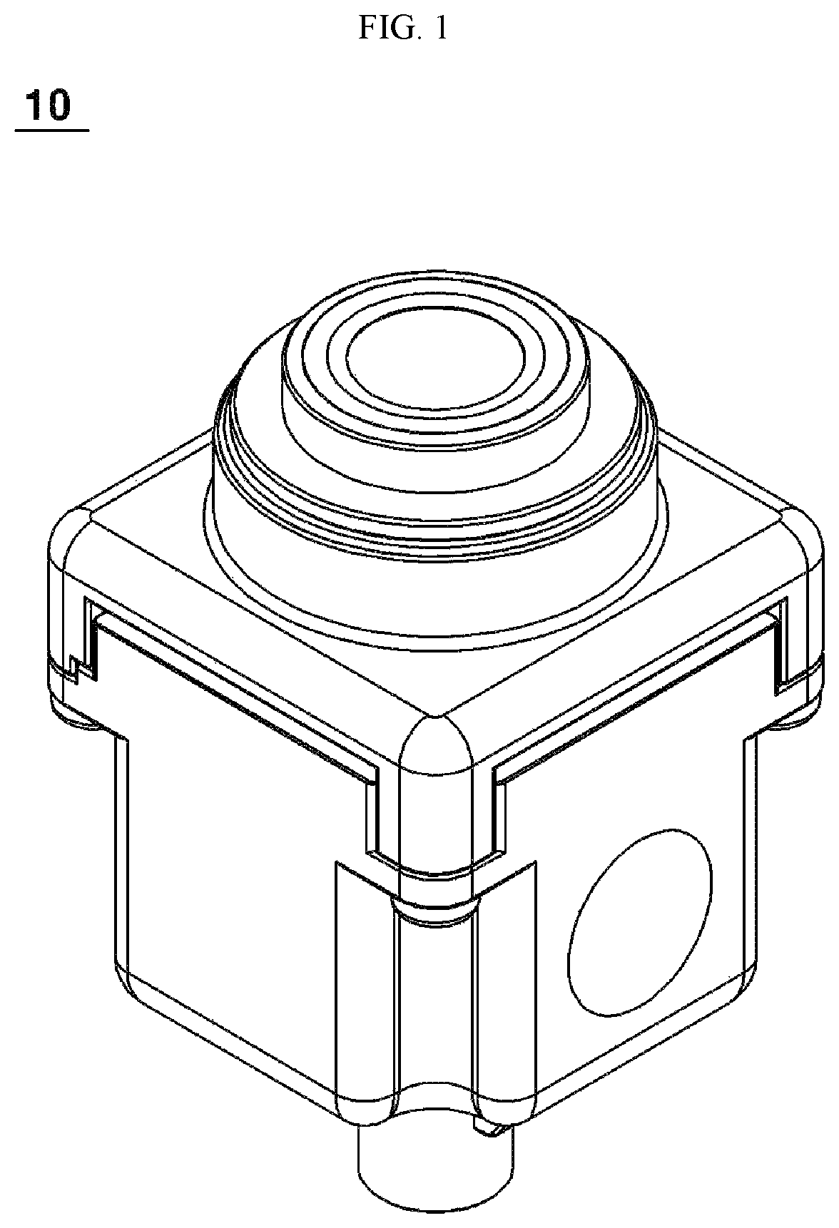 Patent US12422643 Figure 1 – Heating device and camera module
