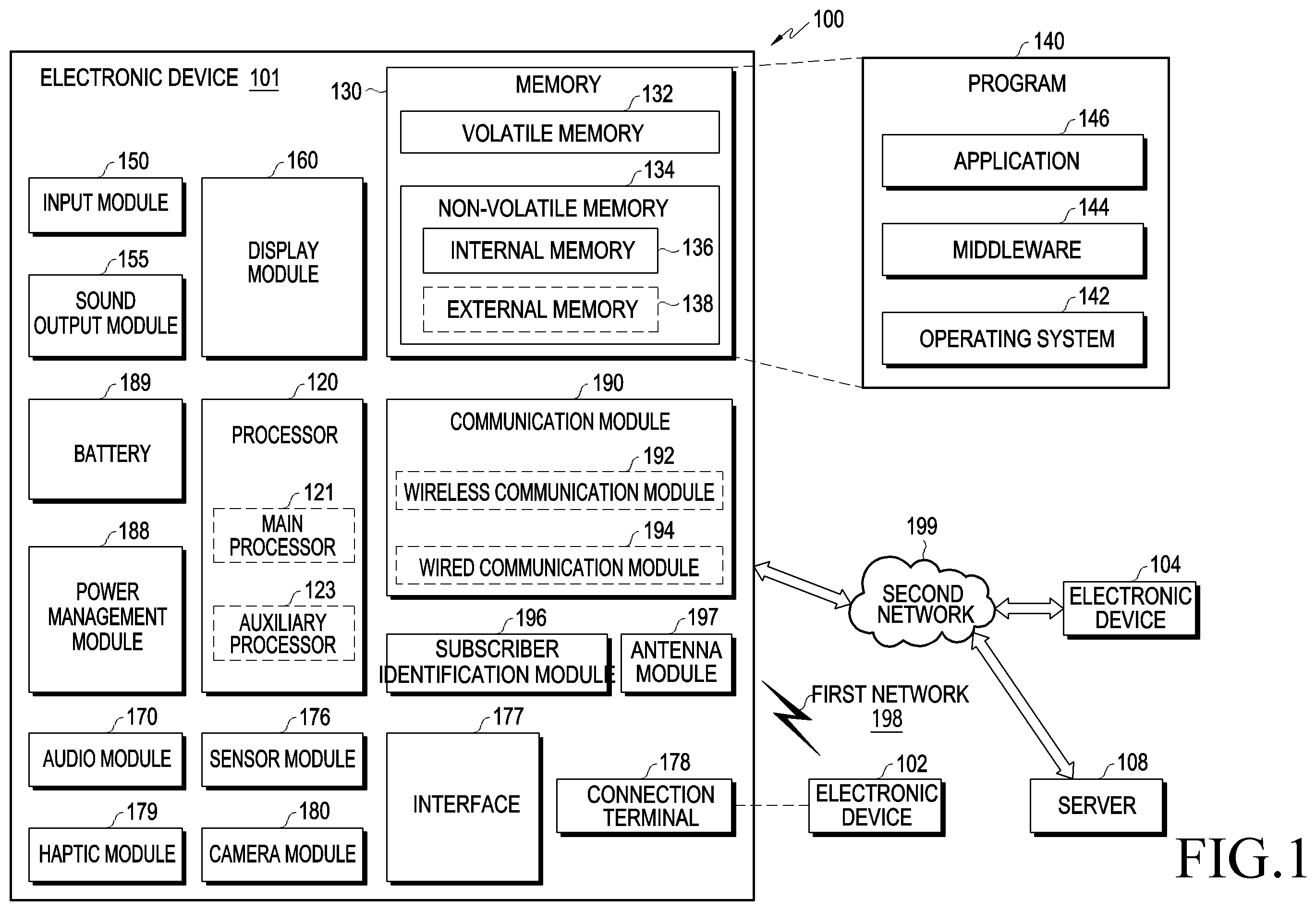Patent US12422645 — Lens assembly and electronic device including same — Figure 1