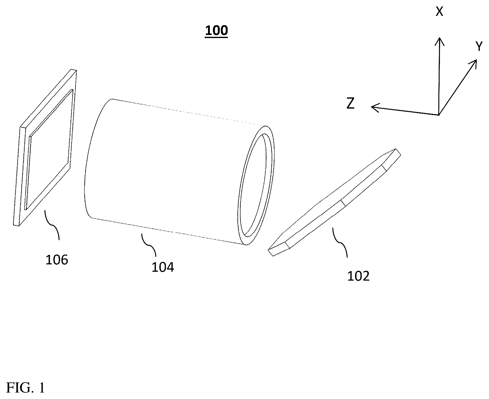 Patent US12422651 — Auto focus and optical image stabilization in a compact folded camera — Figure 1