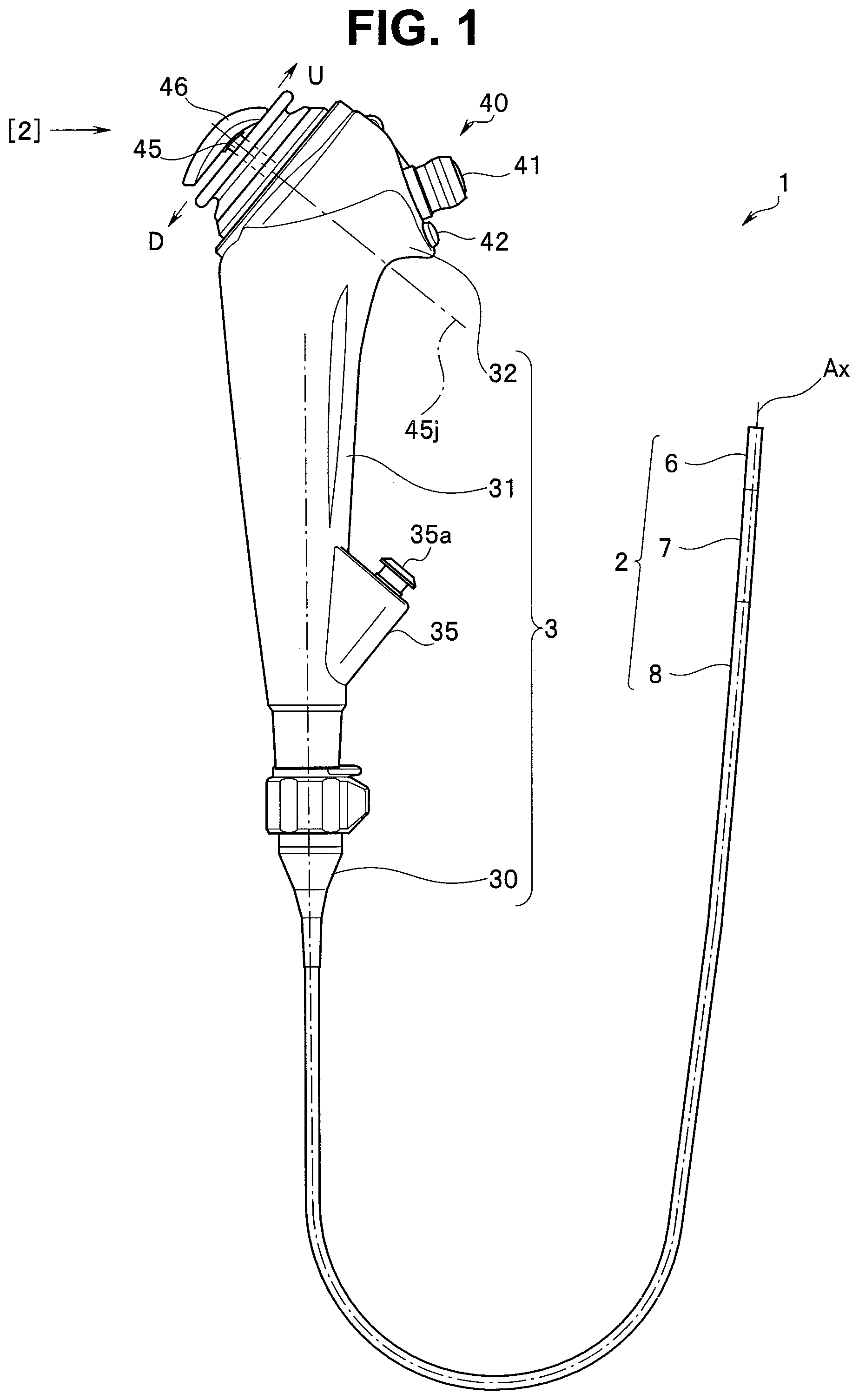Patent US12422664 Figure 1 – Endoscope and manufacturing method for endoscope