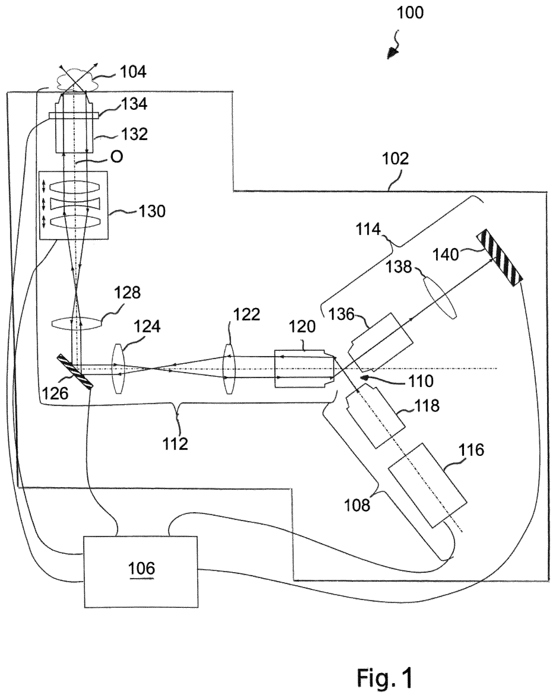 Patent US12422671 — Oblique plane microscope and method for correcting an aberration in an oblique plane microscope — Figure 1
