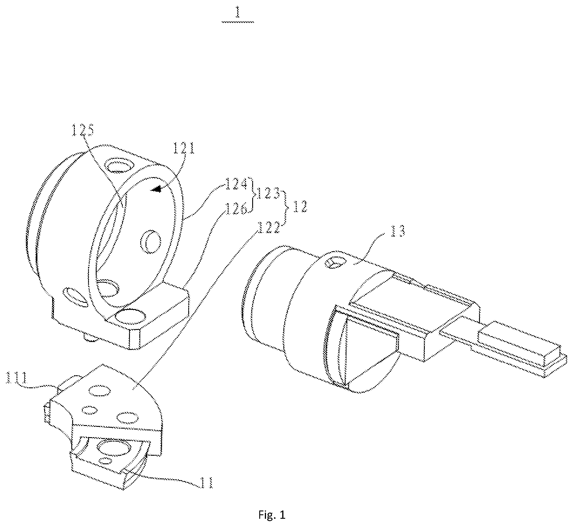 Patent US12422684 — Projection mechanism and glasses — Figure 1