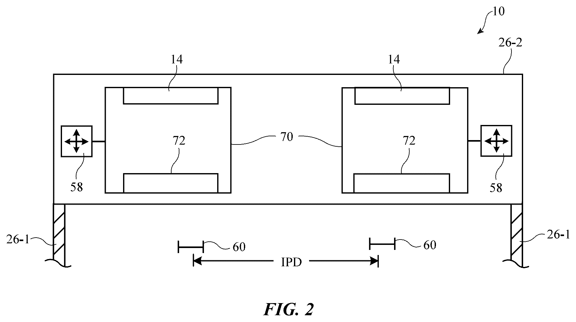 Patent US12422688 Figure 2 – Head-mounted electronic display device with lens position sensing
