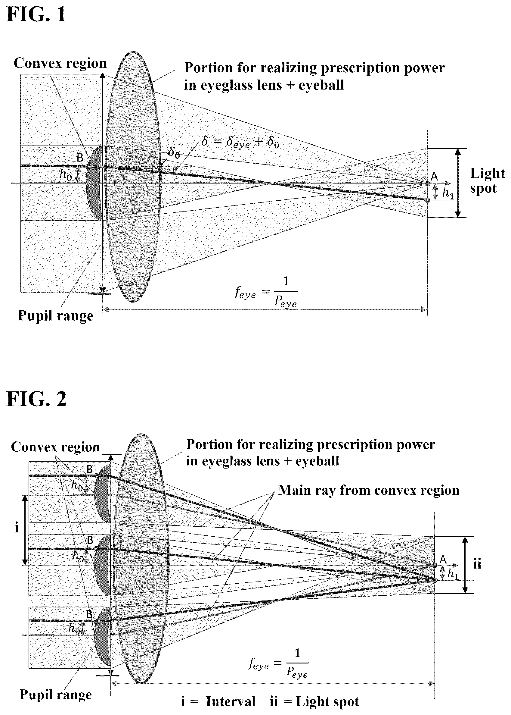 Patent US12422697 — Eyeglass lens — Figure 1