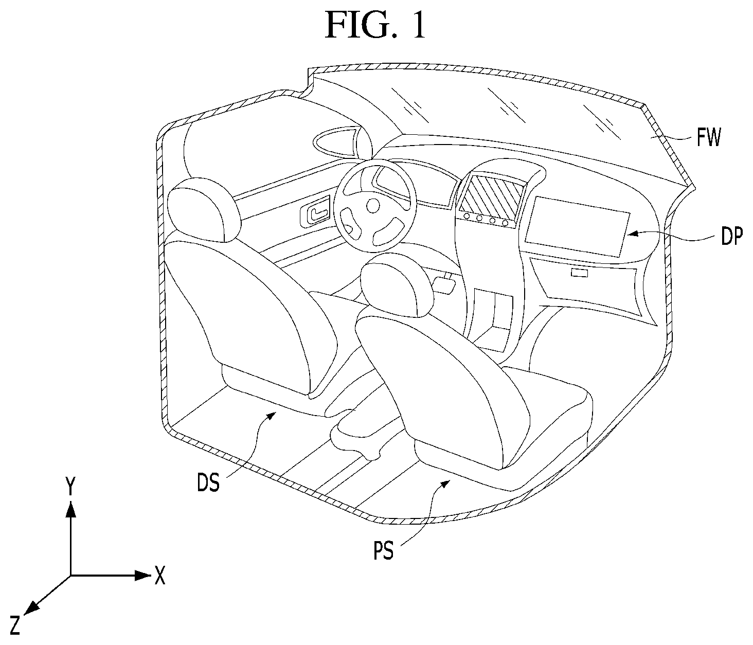 Patent US12422705 — Display apparatus having a viewing angle control unit — Figure 1