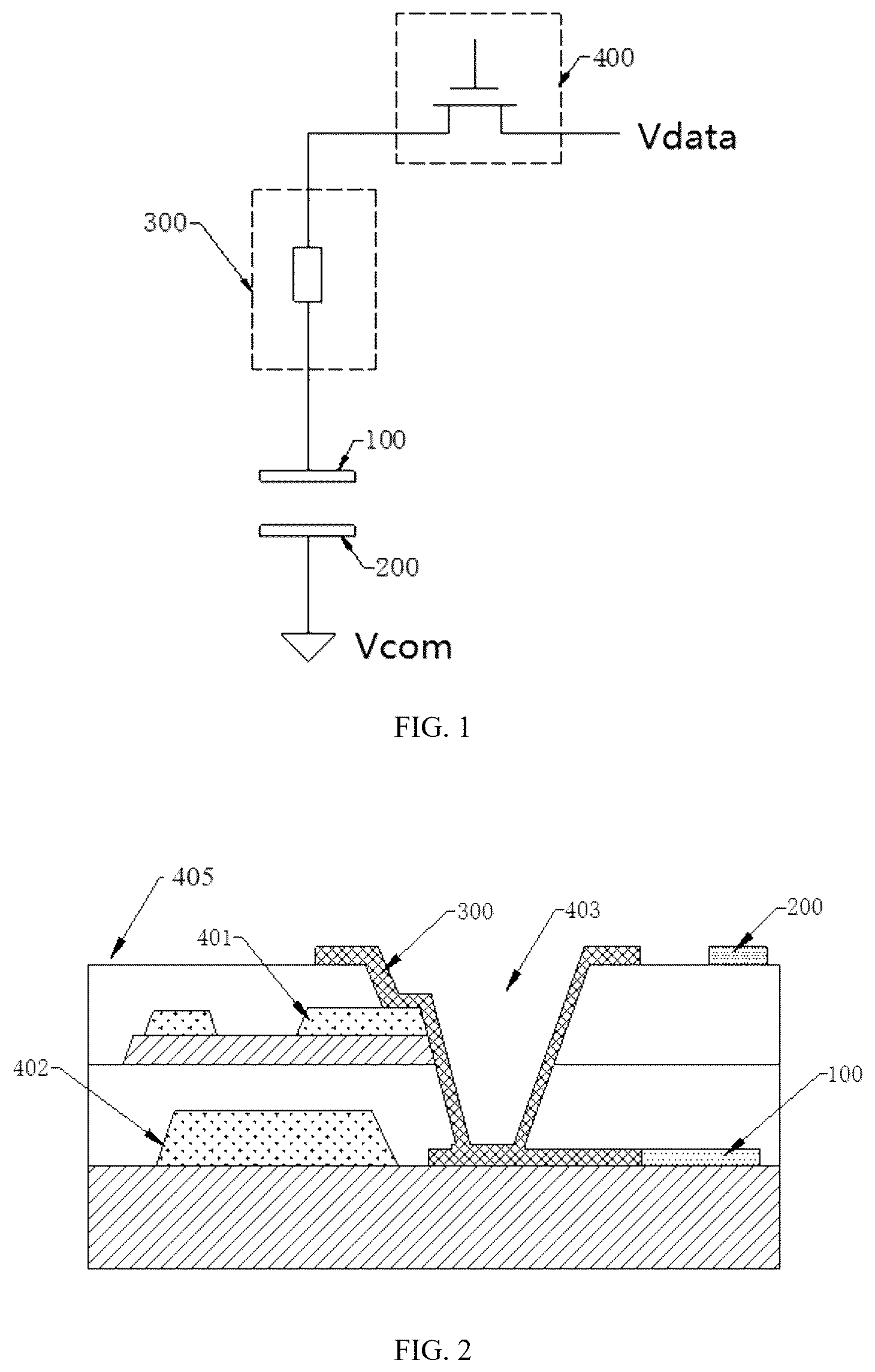 Patent US12422721 — Varistor for preventing Trace Mura caused by a hard object scratched across the surface of a screen — Figure 1