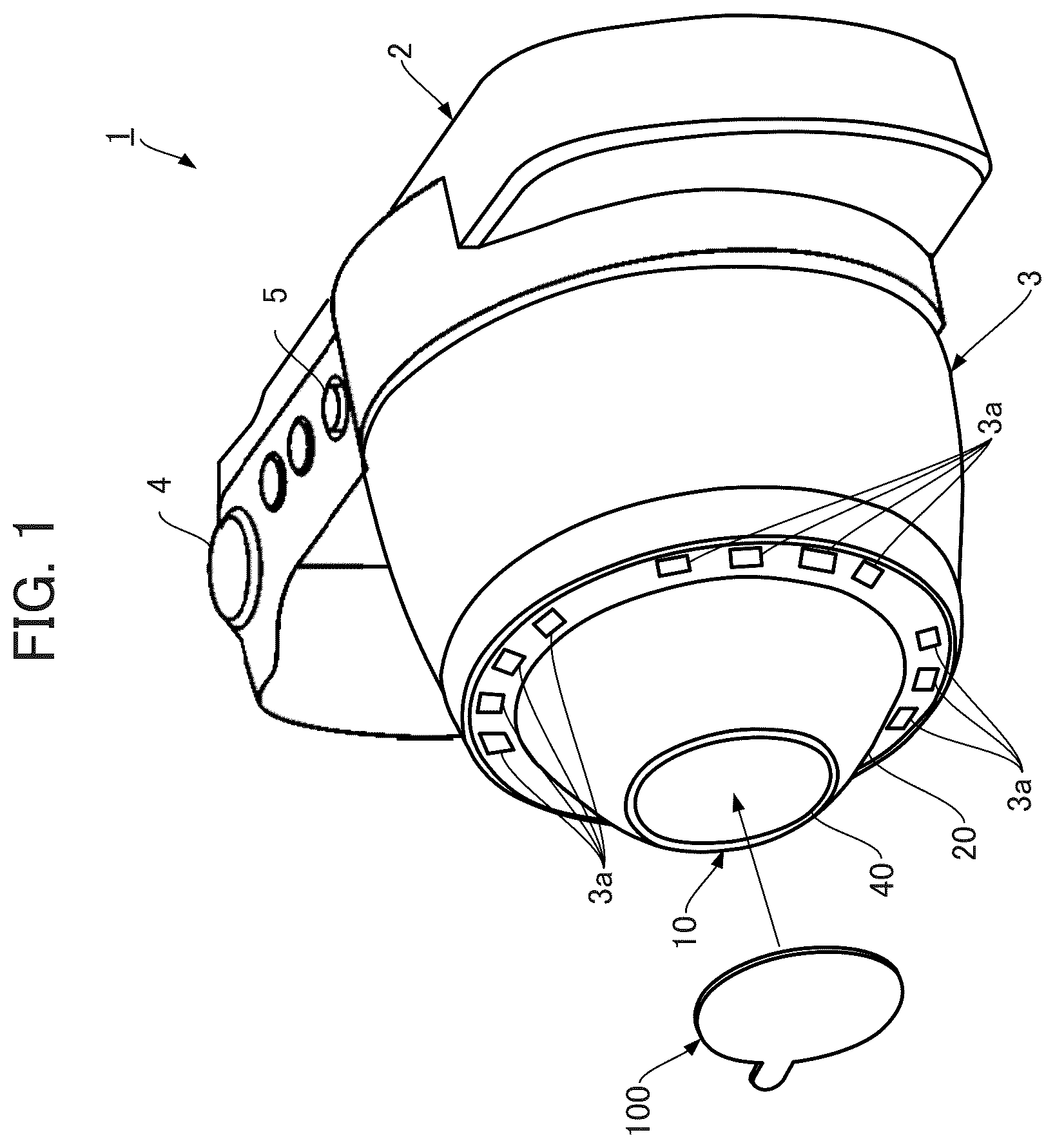 Patent US12422736 — Imaging device cover, imaging device, and imaging method — Figure 1
