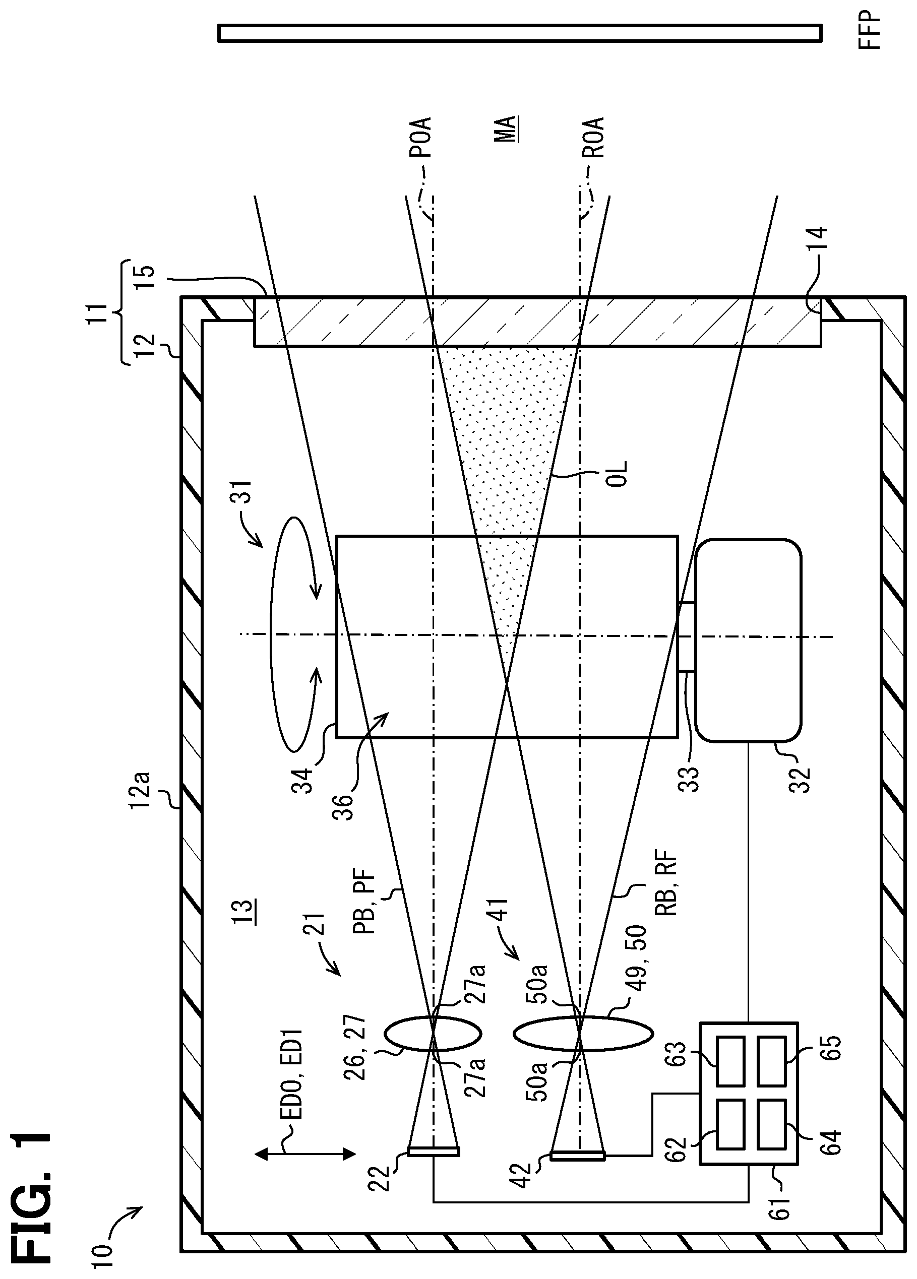 Patent US12422741 — Optical detector — Figure 1