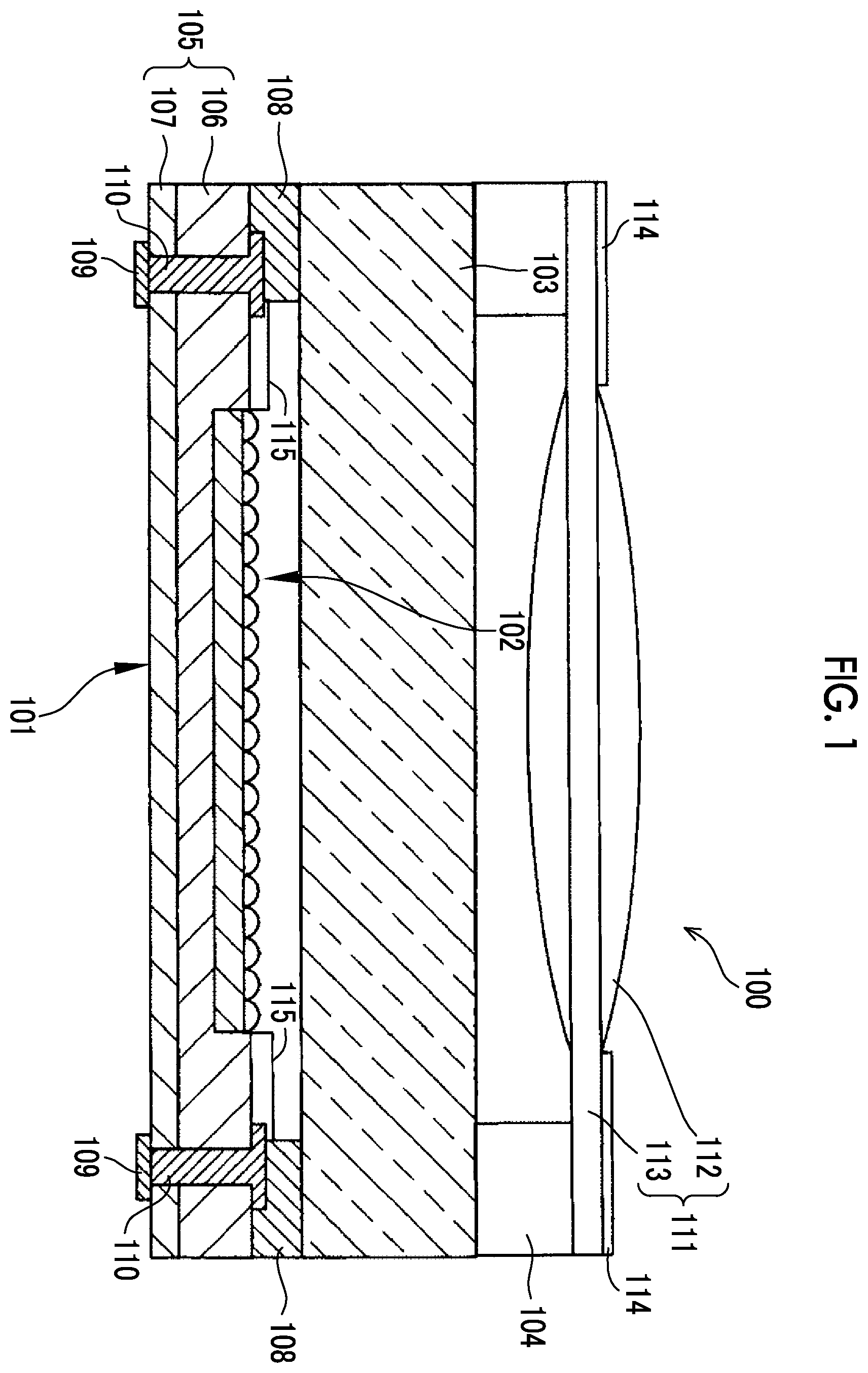 Patent US12422746 — Photosensitive composition, cured film, color filter, light shielding film, optical element, solid-state imaging element, infrared sensor, and headlight unit — Figure 1