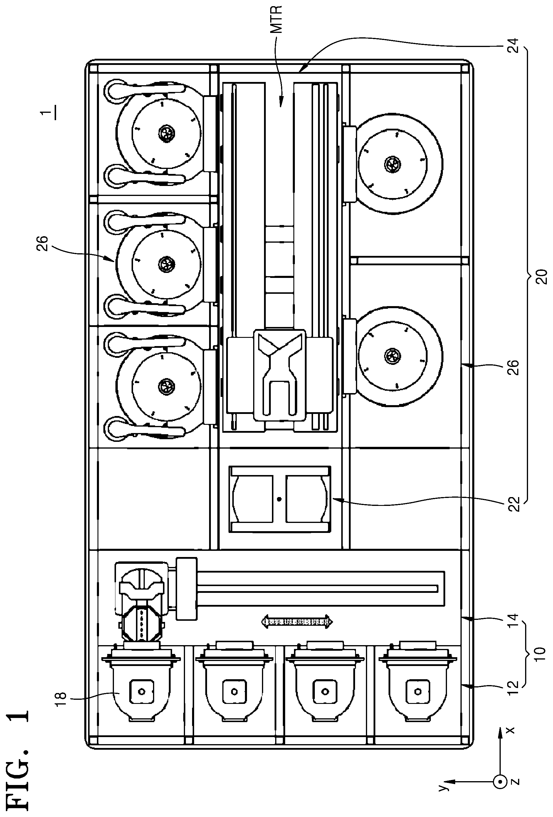Patent US12422754 Figure 1 – Substrate processing apparatus, semiconductor manufacturing equipment, and substrate processing method