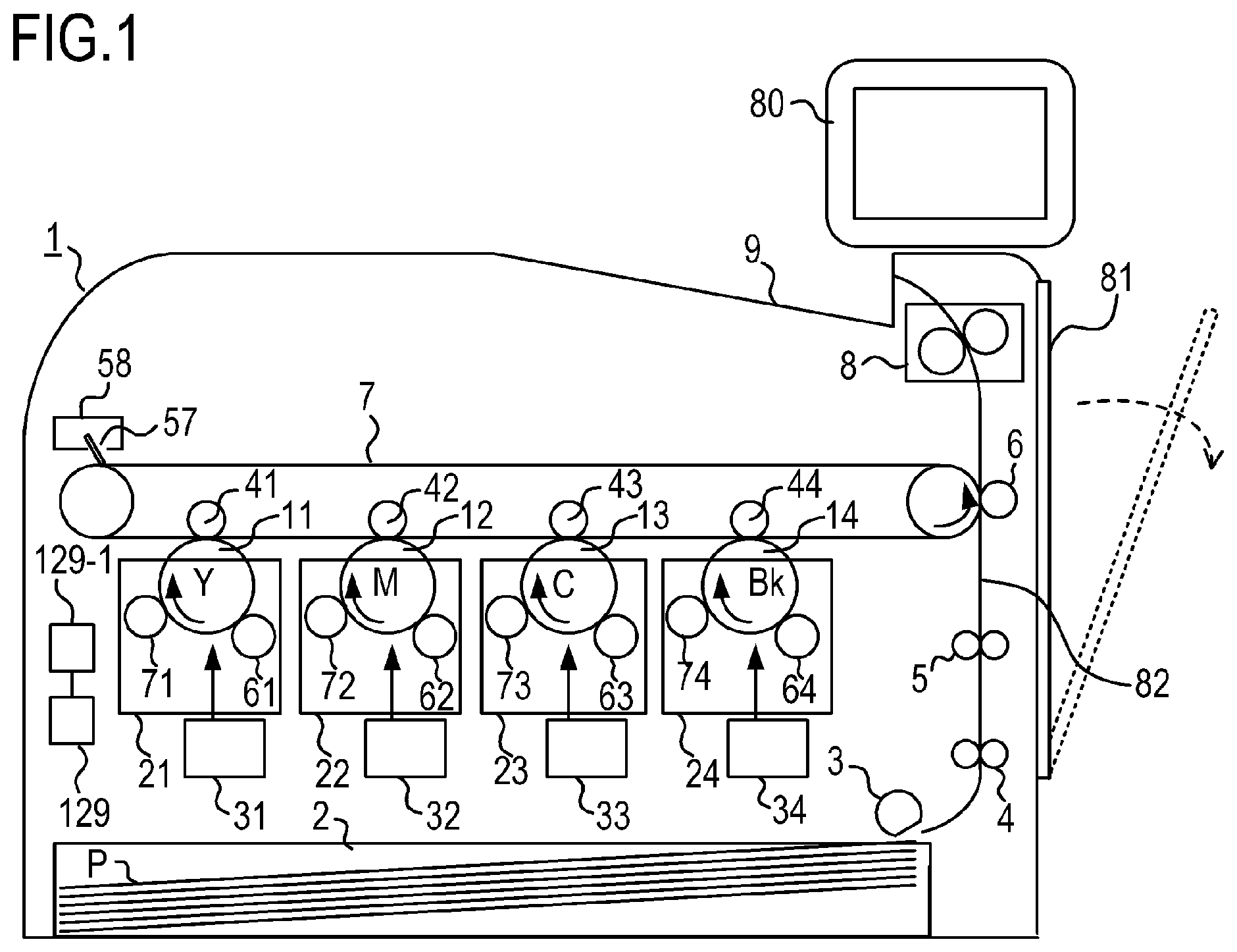 Patent US12422767 — Fixing apparatus and image forming apparatus using same — Figure 1