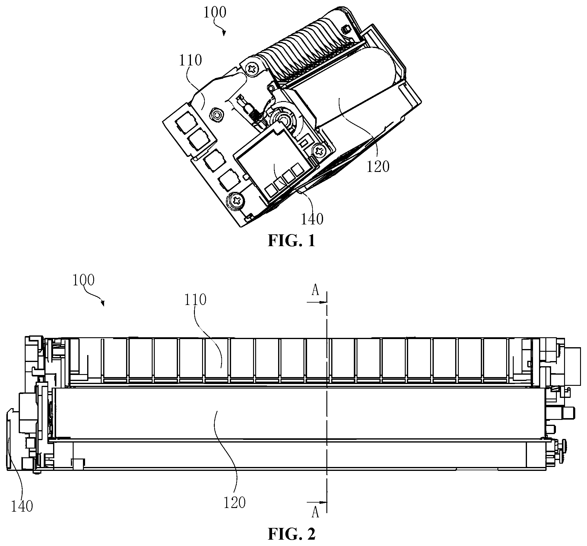 Patent US12422776 Figure 1 – Process cartridge and potential detection part