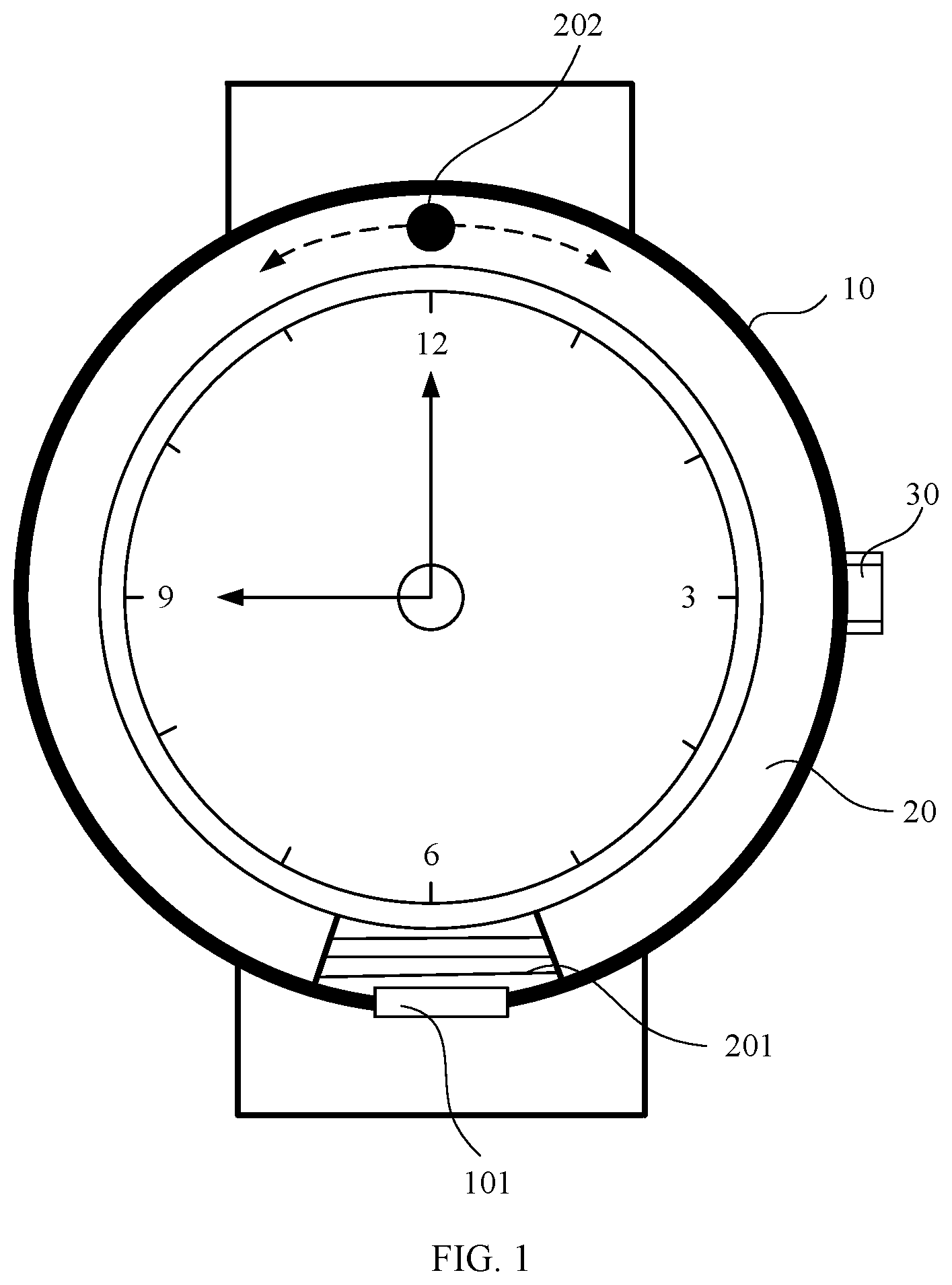 Patent US12422785 — Wearable device and control method therefor — Figure 1