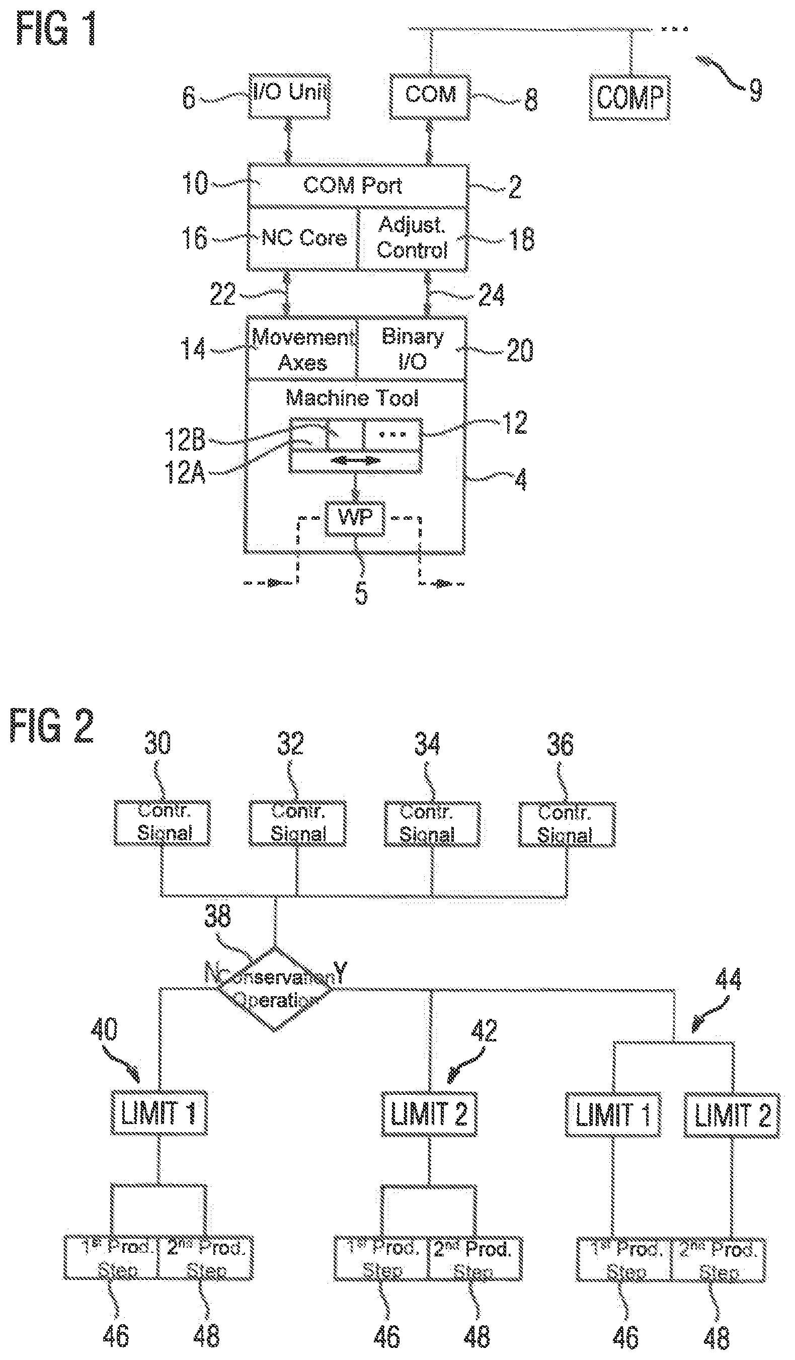 Patent US12422816 — Method for operating a numerically controlled production machine, and corresponding numerical control — Figure 1