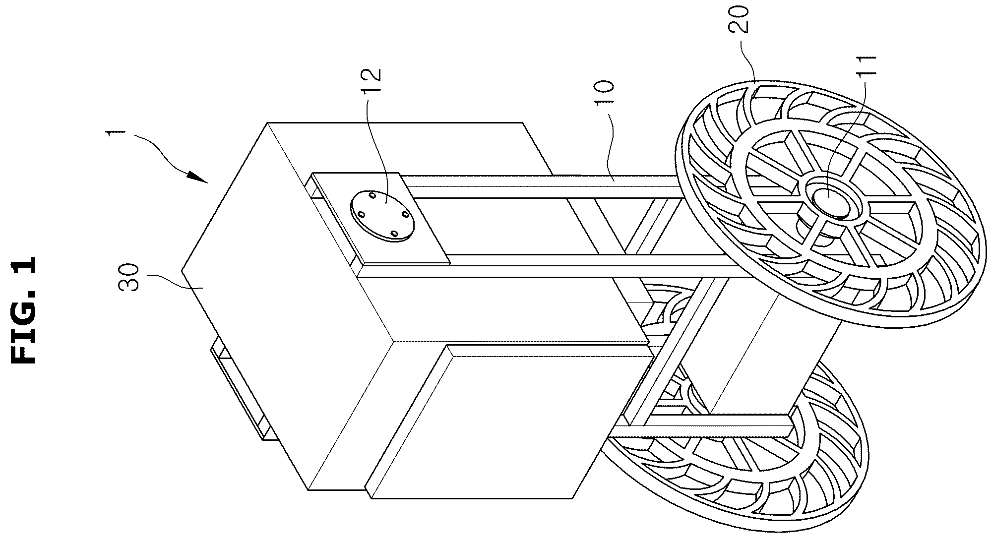 Patent US12422855 Figure 1 – Wheeled robot and control method thereof