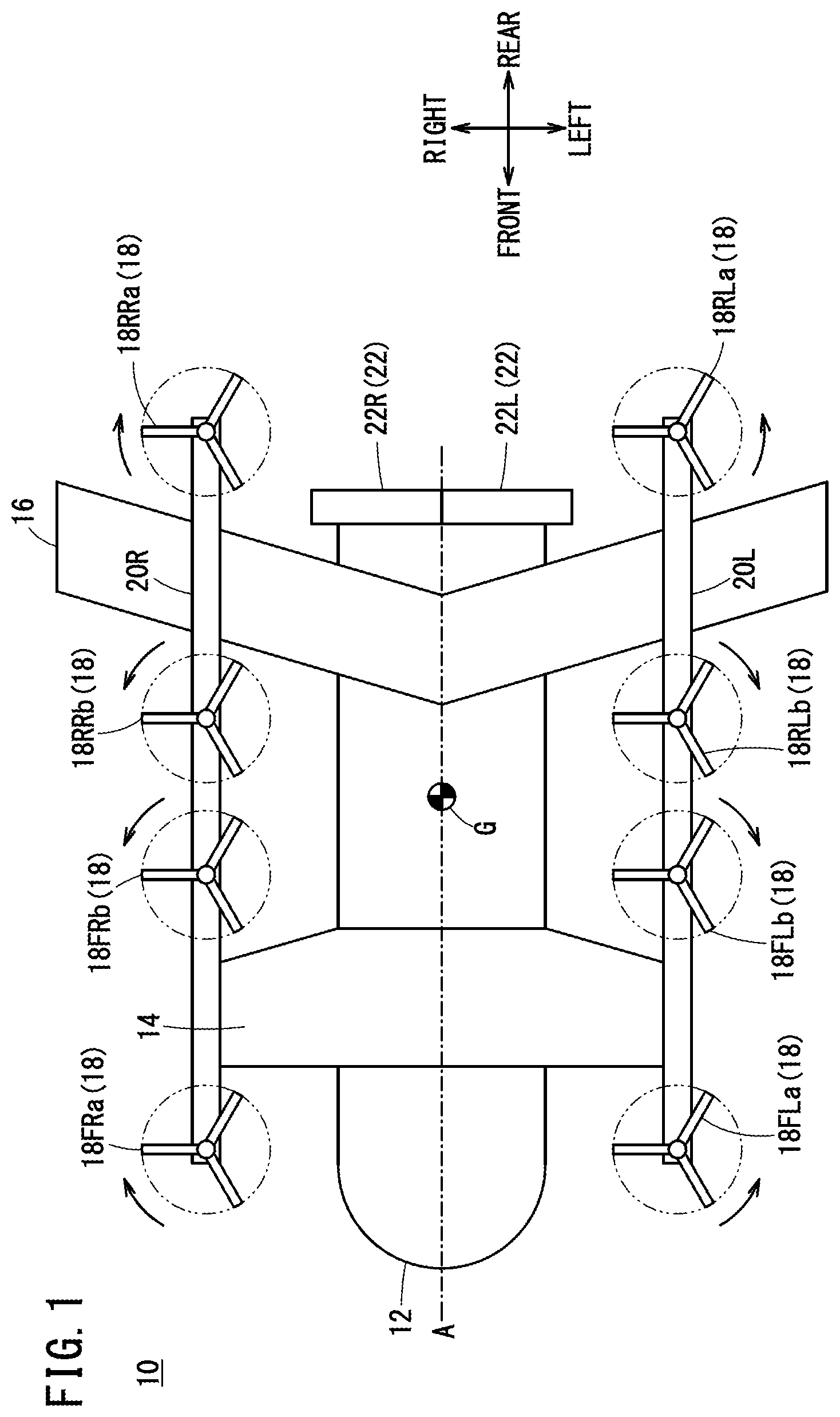 Patent US12422856 — Attitude control device — Figure 1