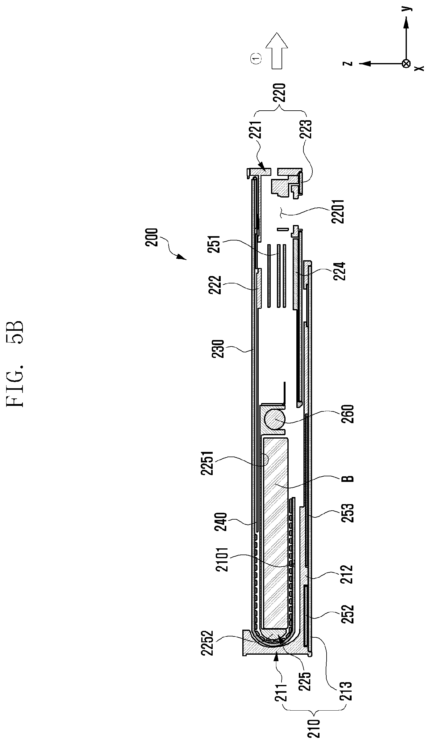 Patent US12422886 Figure 8 – Electronic device including drive motor