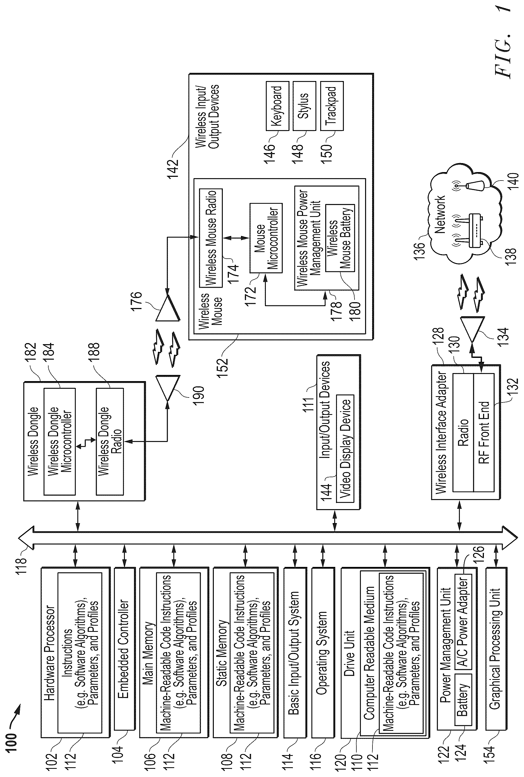 Patent US12422938 — Method of manufacture and apparatus for sustainable double injected housing for a mouse — Figure 1