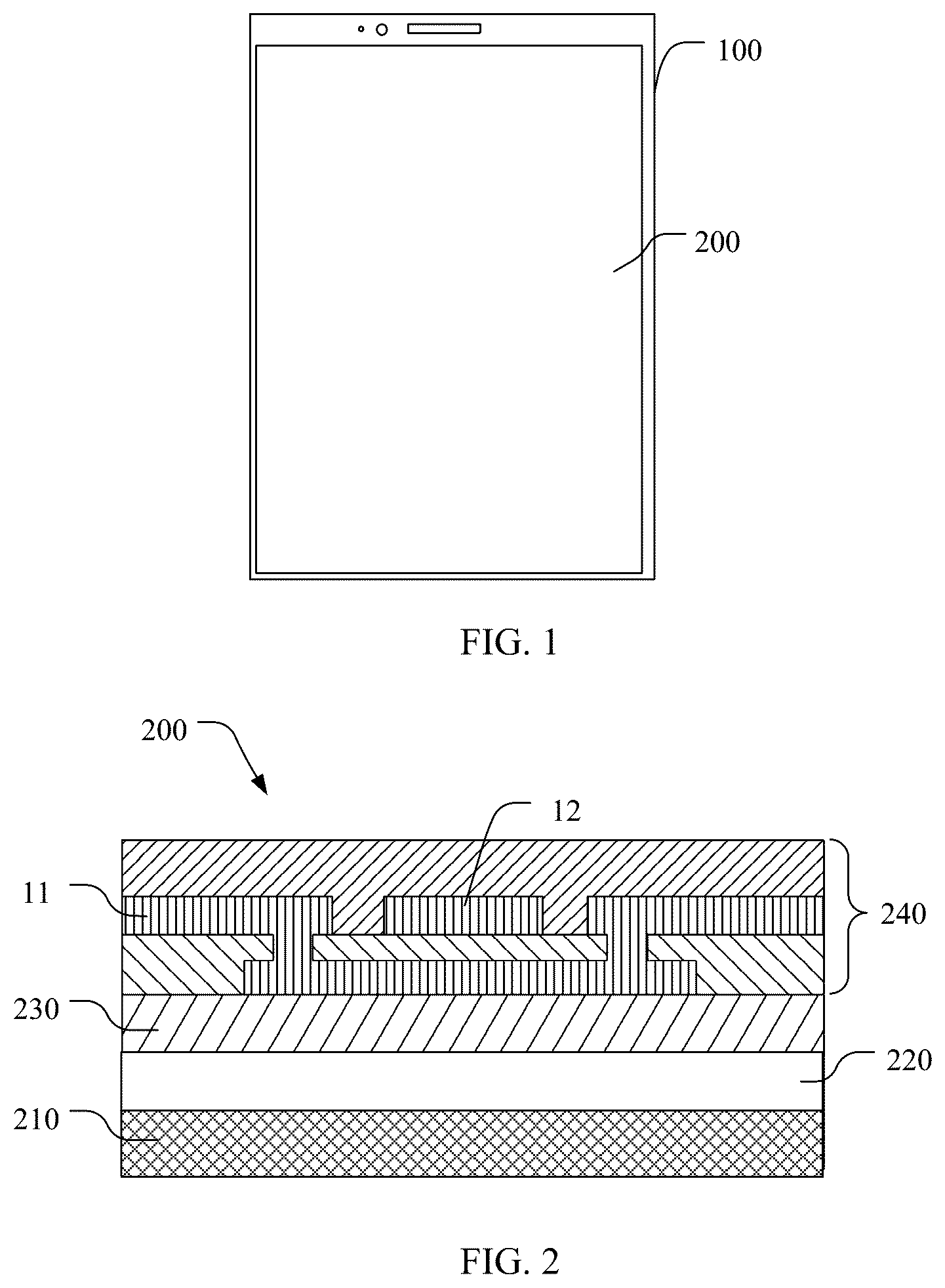 Patent US12422948 — Touch control substrate, touch display, and electronic device — Figure 1
