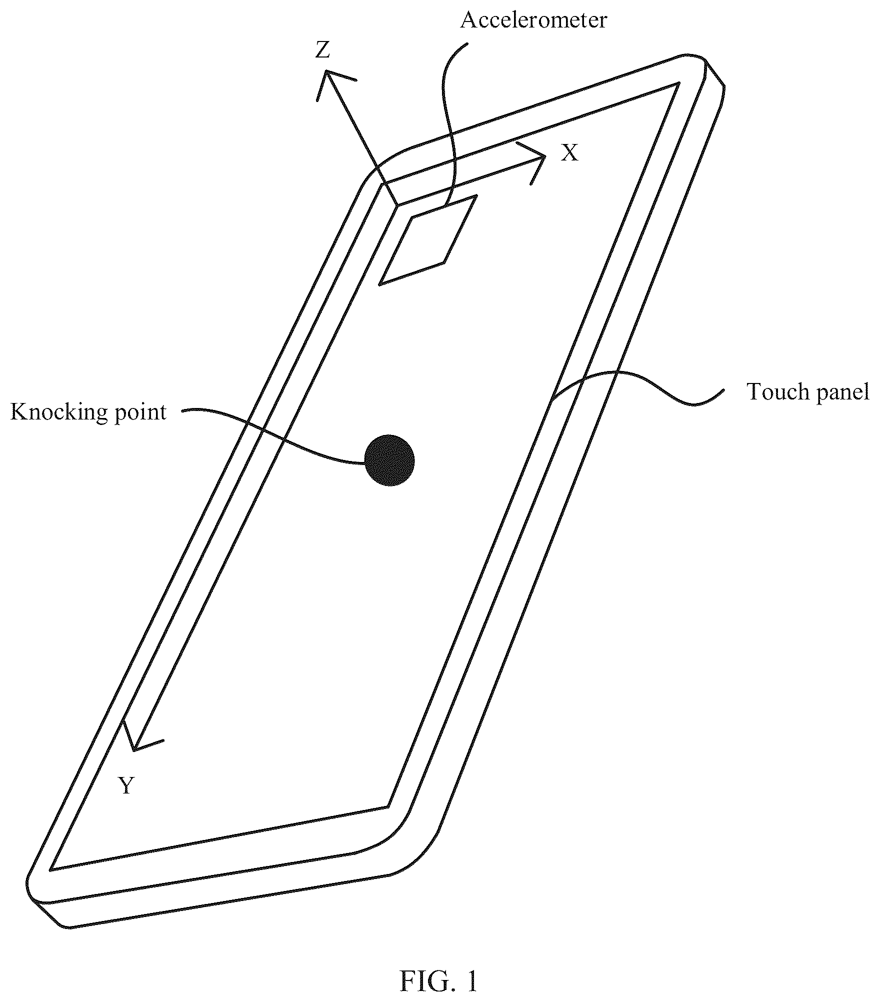 Patent US12422955 — Knuckle operation identification method and electronic device — Figure 1