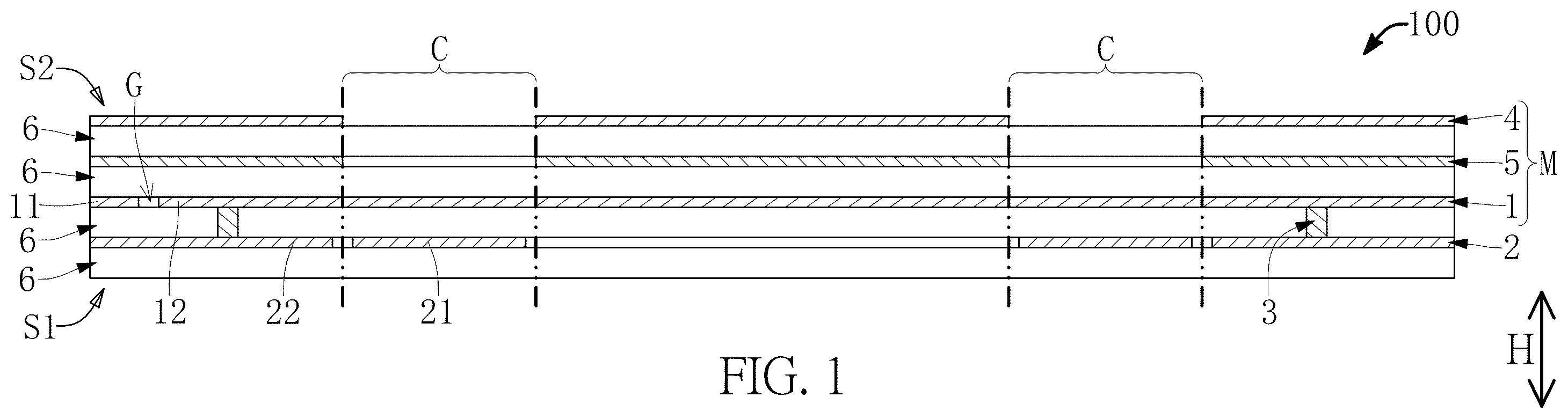 Patent US12422965 Figure 1 – Touch pad and sensing module thereof