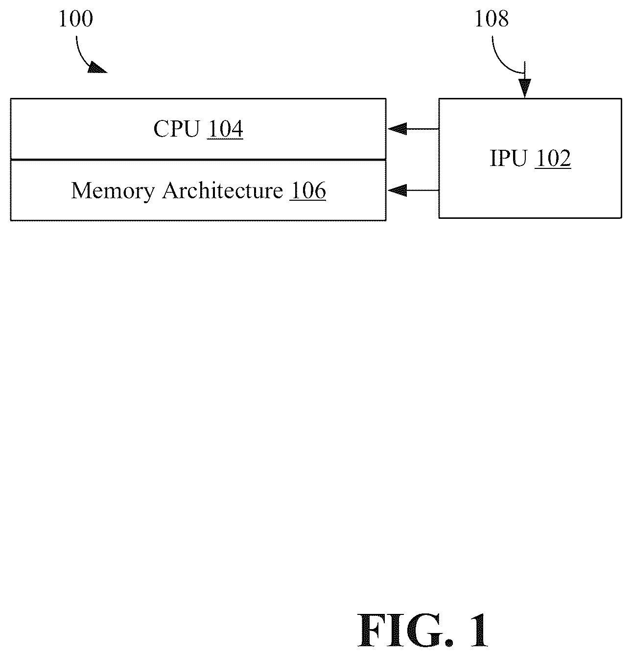 Patent US12422989 — Memory schemes for infrastructure processing unit architectures — Figure 1