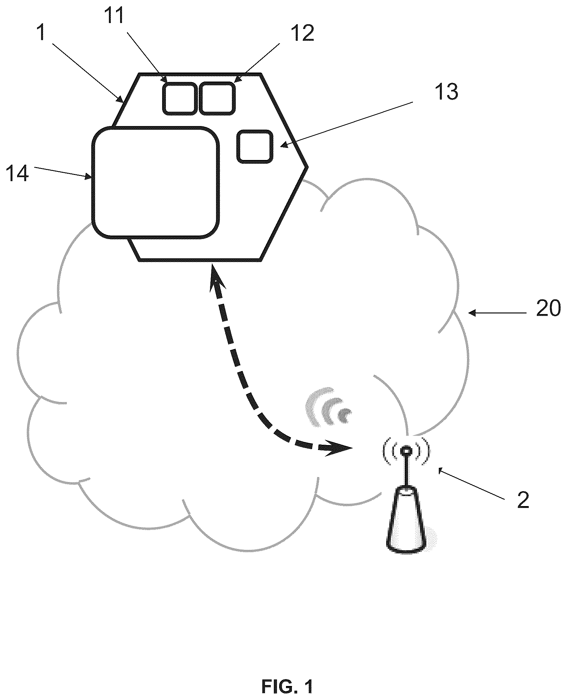 Patent US12426106 — Method for connecting an electronic device, e.g. a smart speaker, to a target wireless access point — Figure 1