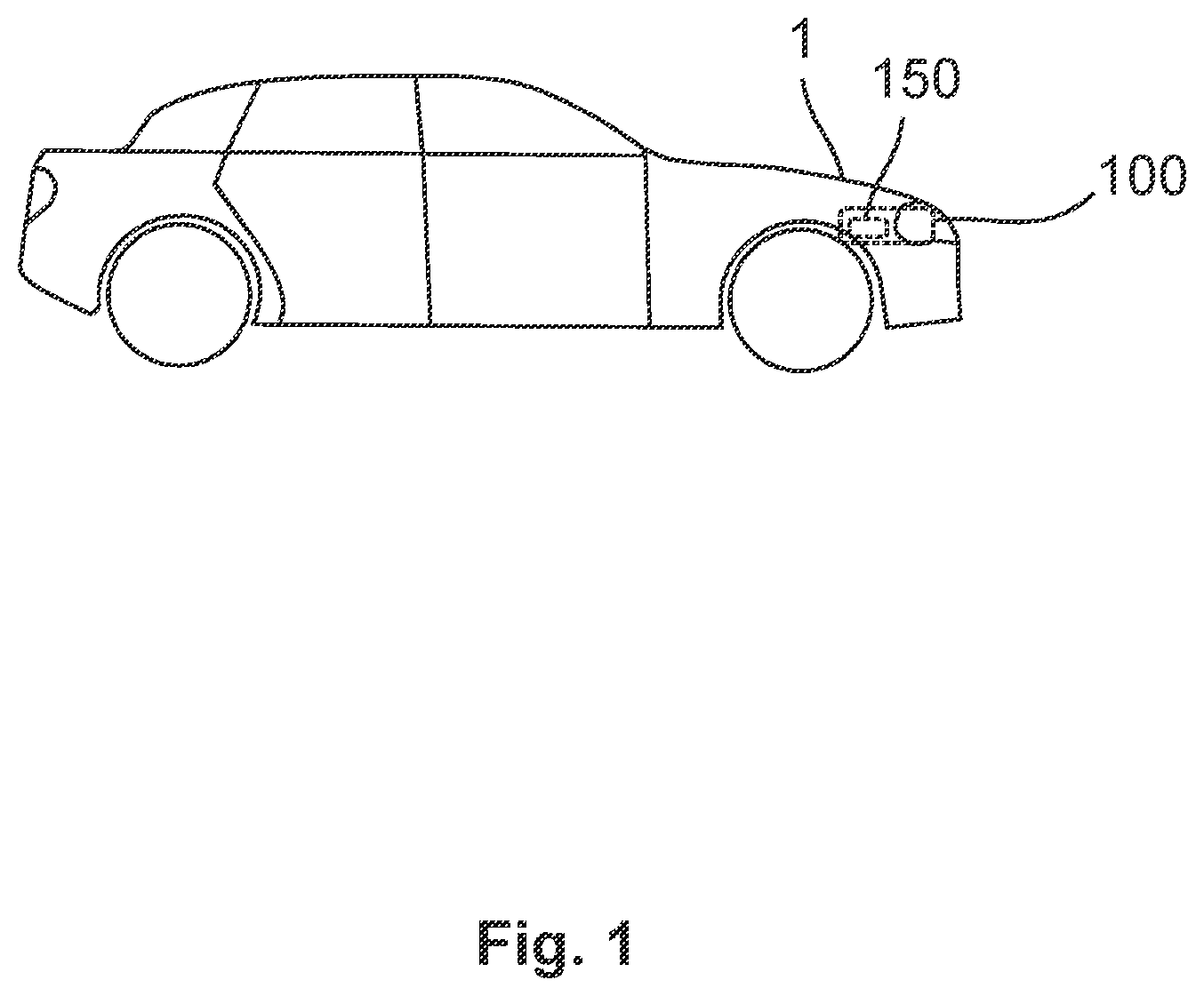Patent US12426141 — Arrangement for providing at least two different light functions for a vehicle — Figure 1