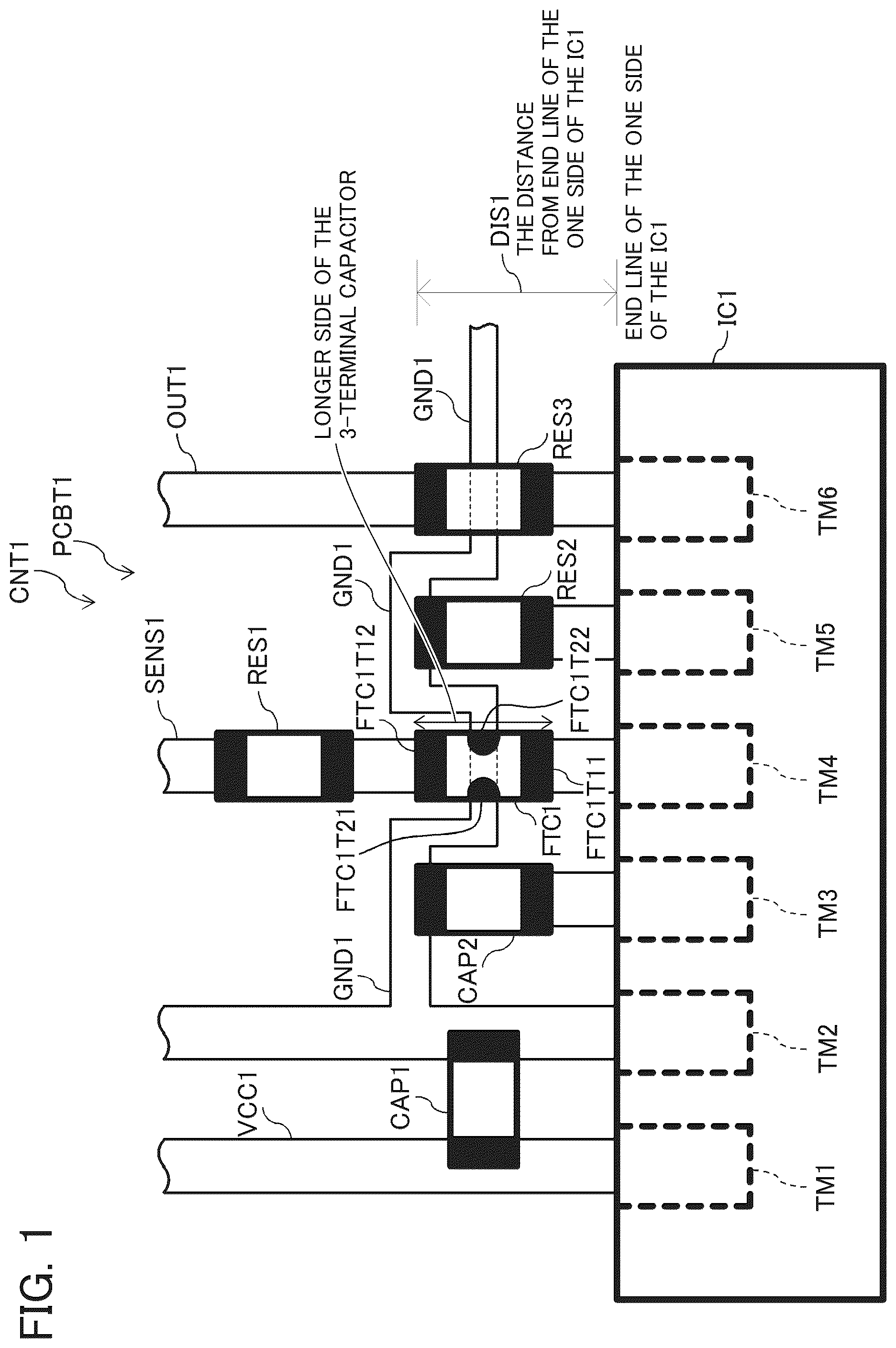 Patent US12426152 — Control circuit using IC, 3-terminal capacitor, and components in a power supply device — Figure 1