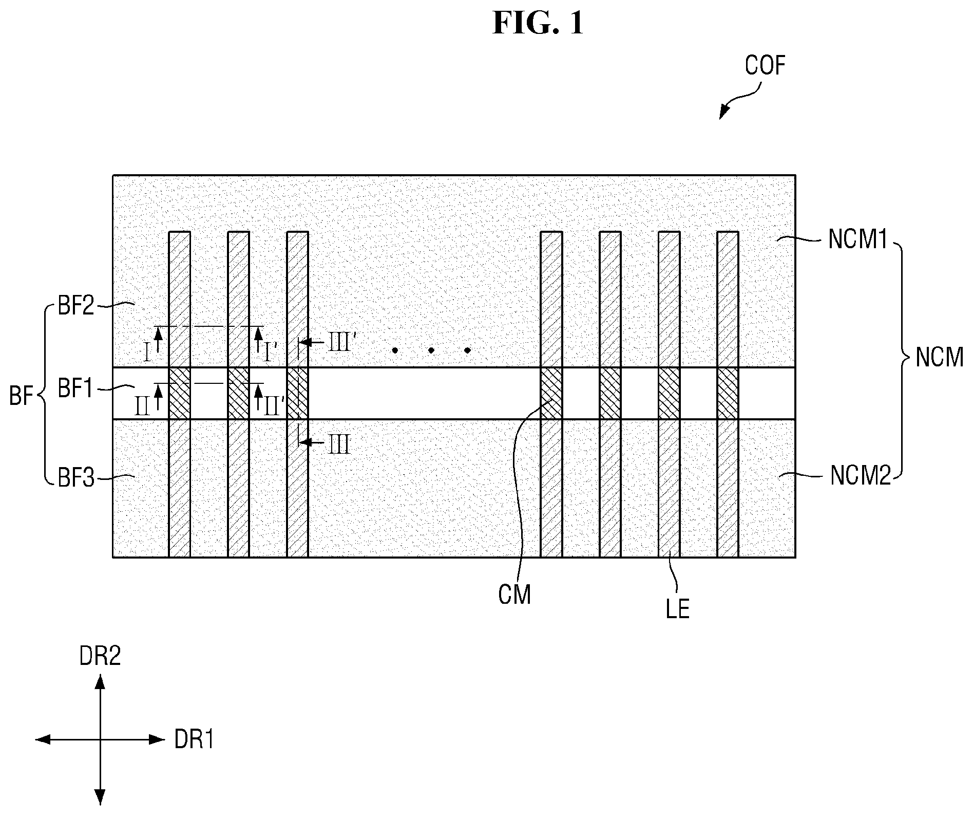 Patent US12426161 Figure 1 – Printed circuit film, display device, and method of fabricating printed circuit film