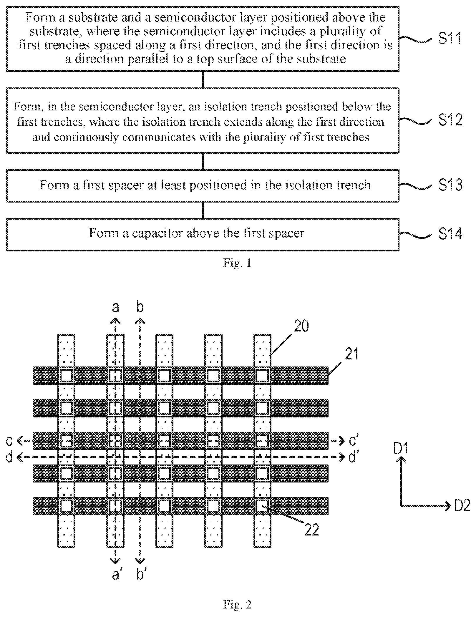 Patent US12426234 — Semiconductor structure for DRAM having a pillar lower electrode and formation method thereof — Figure 1