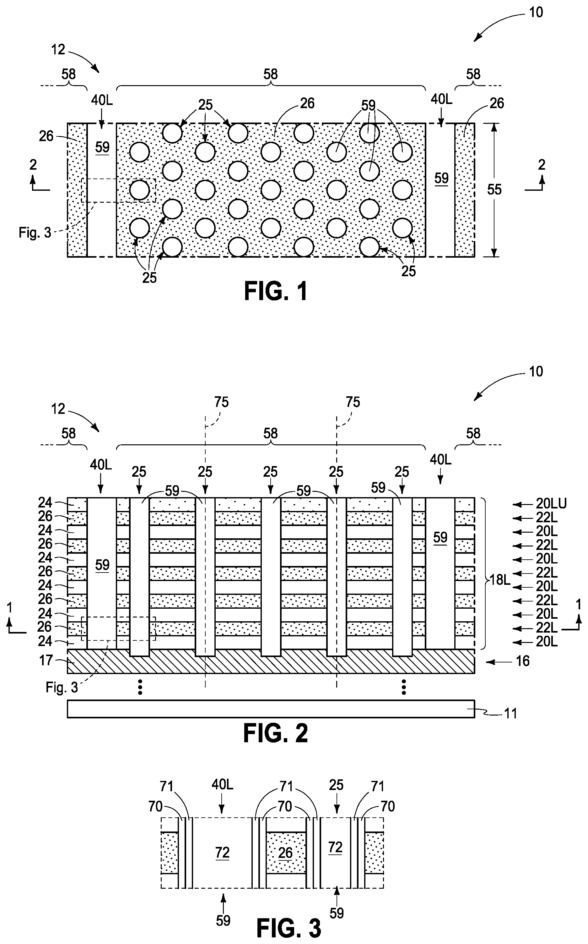 Patent US12426261 — Integrated circuitry comprising a memory array comprising strings of memory cells and methods used in forming a memory array comprising strings of memory cells — Figure 1
