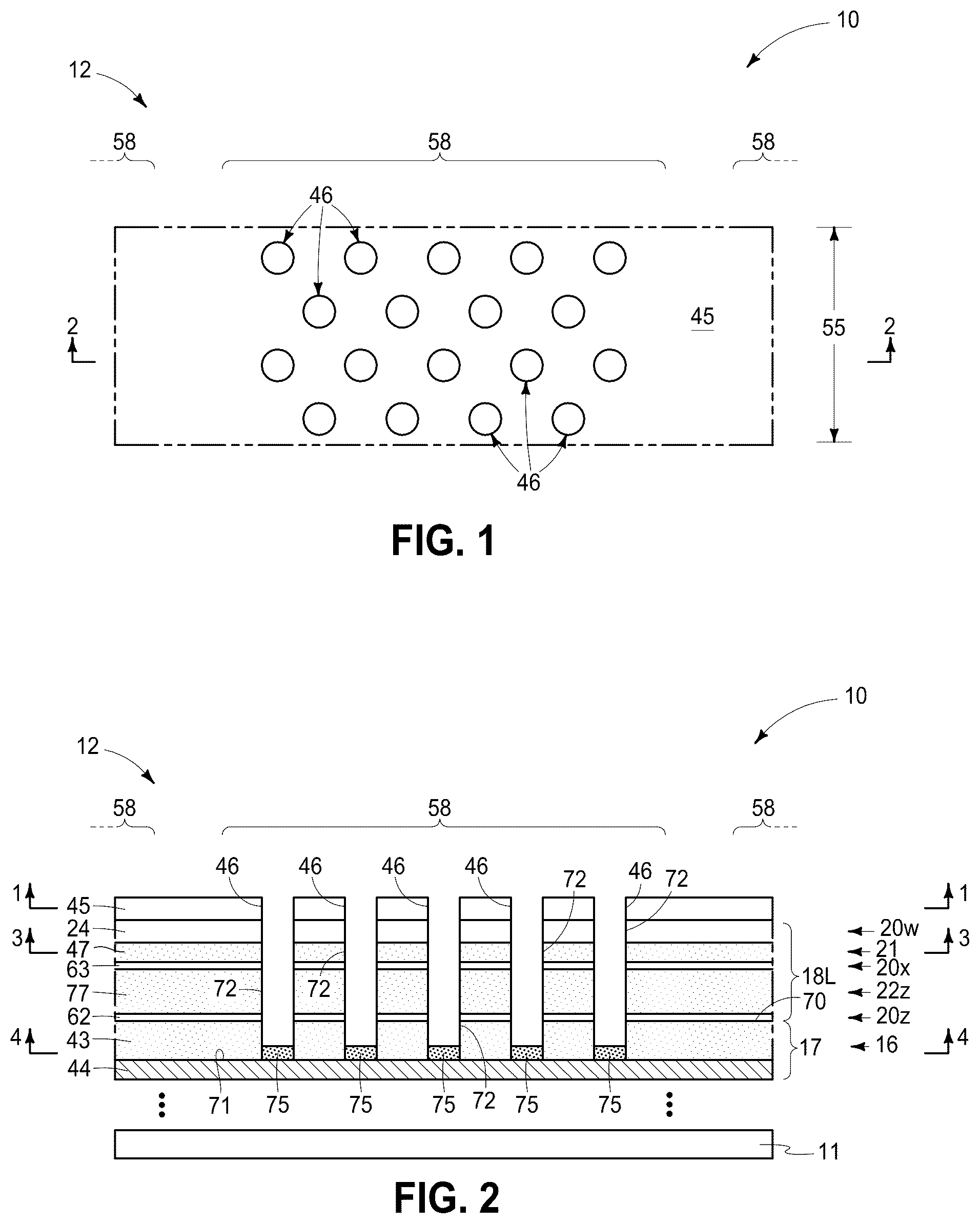 Patent US12426266 — Memory arrays comprising strings of memory cells with conductive islands — Figure 1