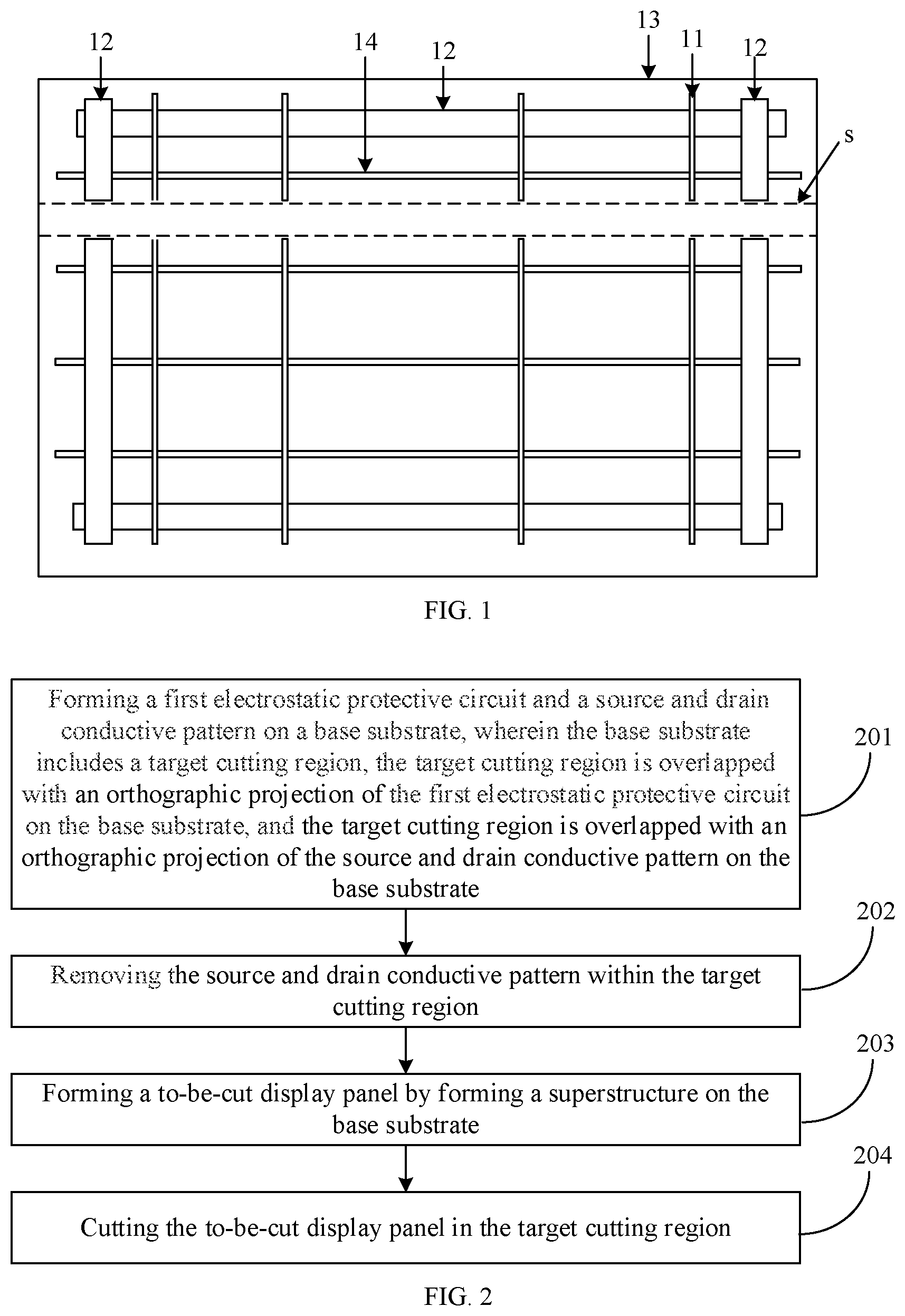 Patent US12426363 — Method for manufacturing display panel, display panel and to-be-cut display panel — Figure 1