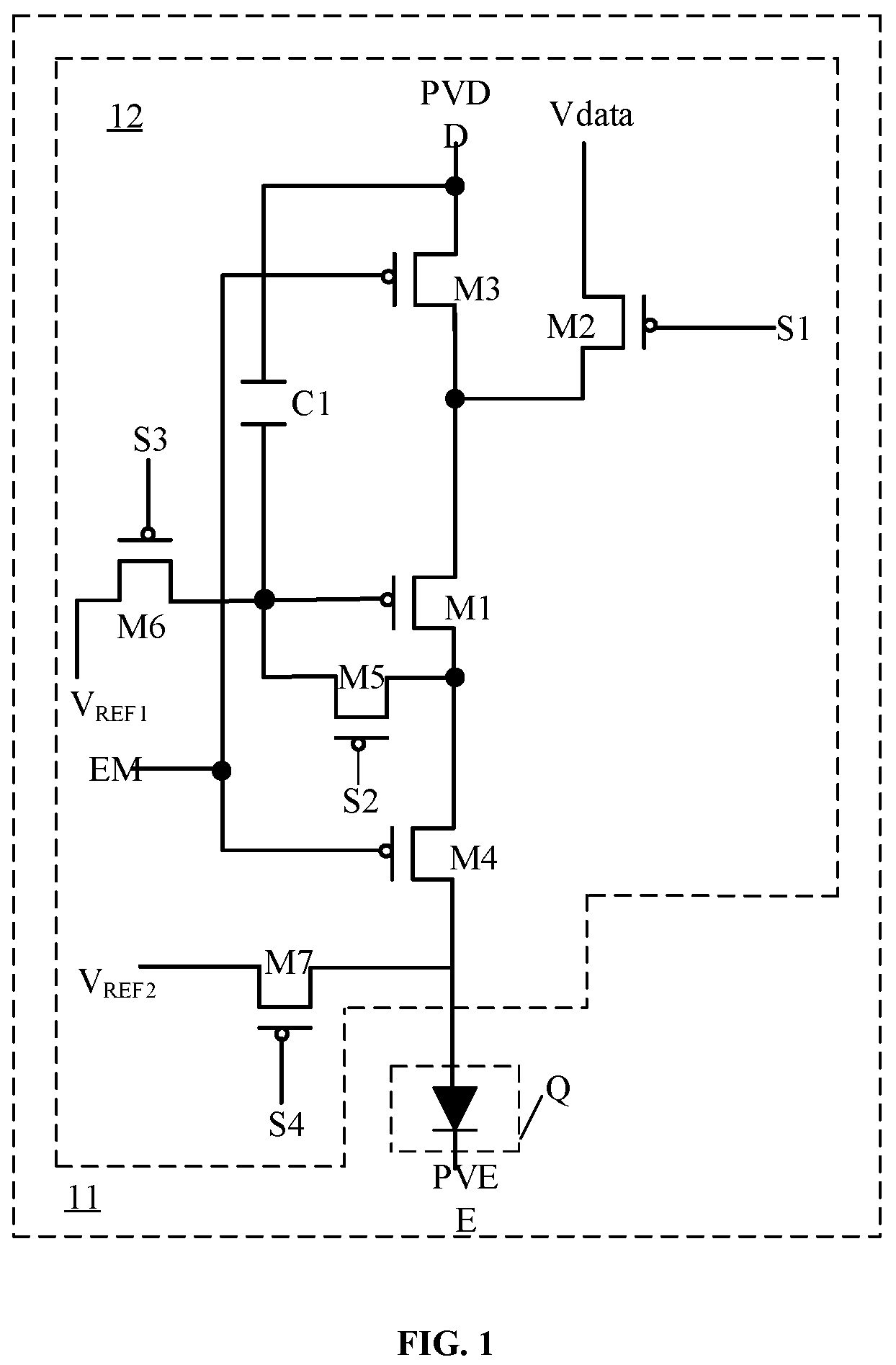 Patent US12426372 — Display panel and electronic device — Figure 1