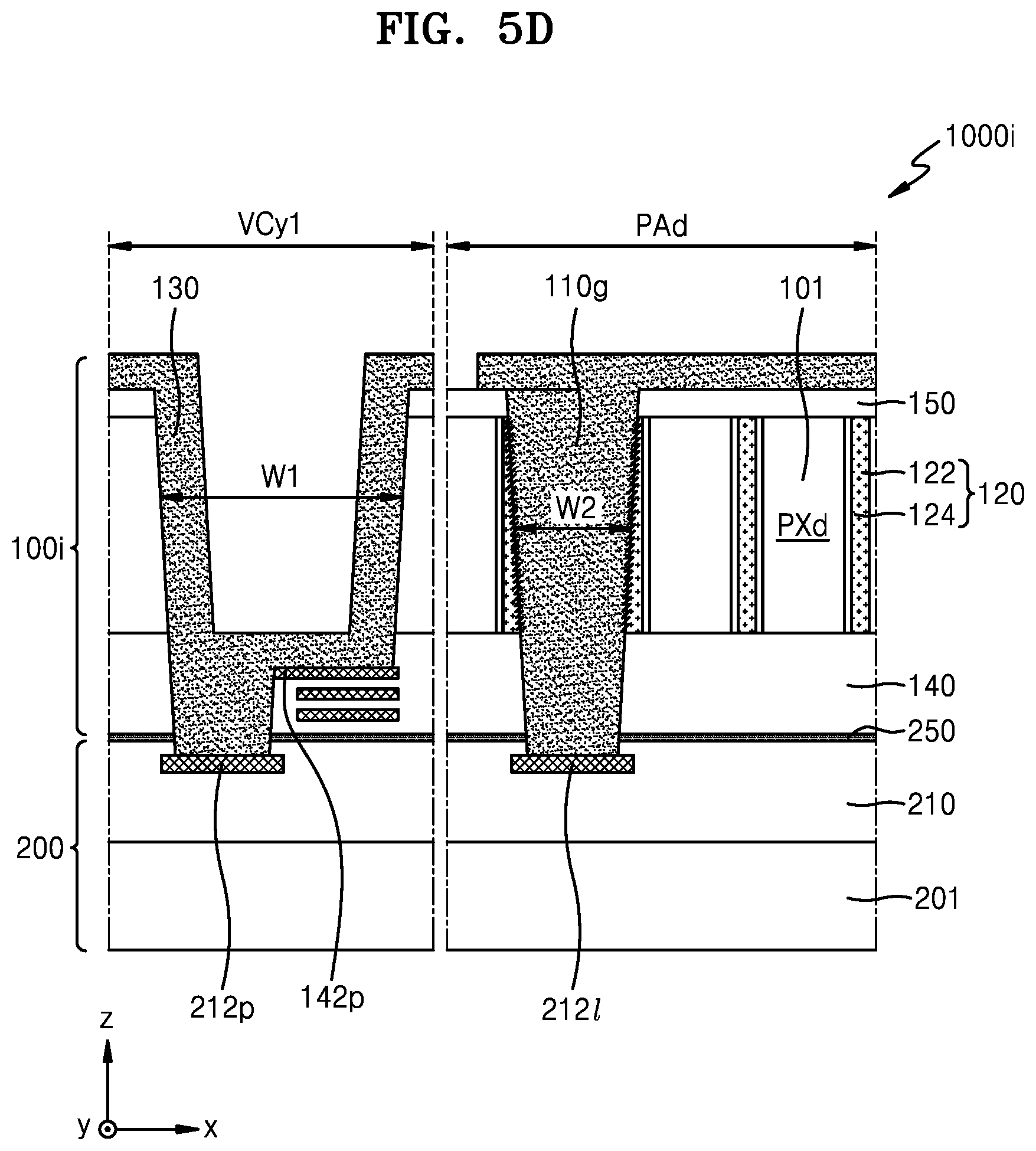 Patent US12426396 Figure 12 – Image sensor with stack structure in which two semiconductor chips are combined with each other