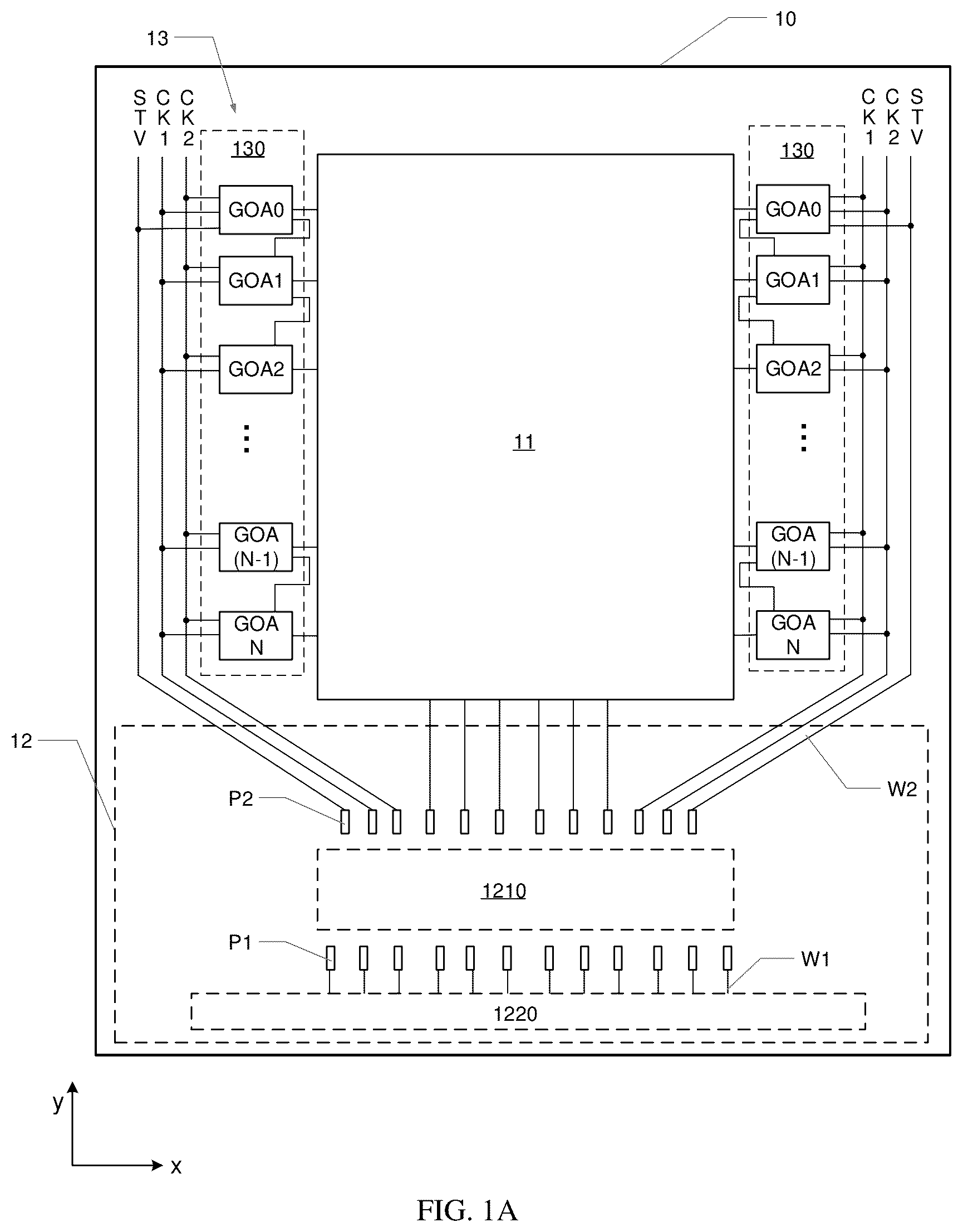 Patent US12426459 — Display substrate, method of manufacturing the display substrate, and display device — Figure 1