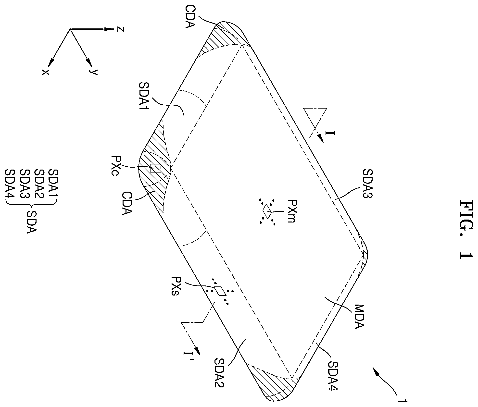 Patent US12426471 — Display panel and display apparatus including the same — Figure 1