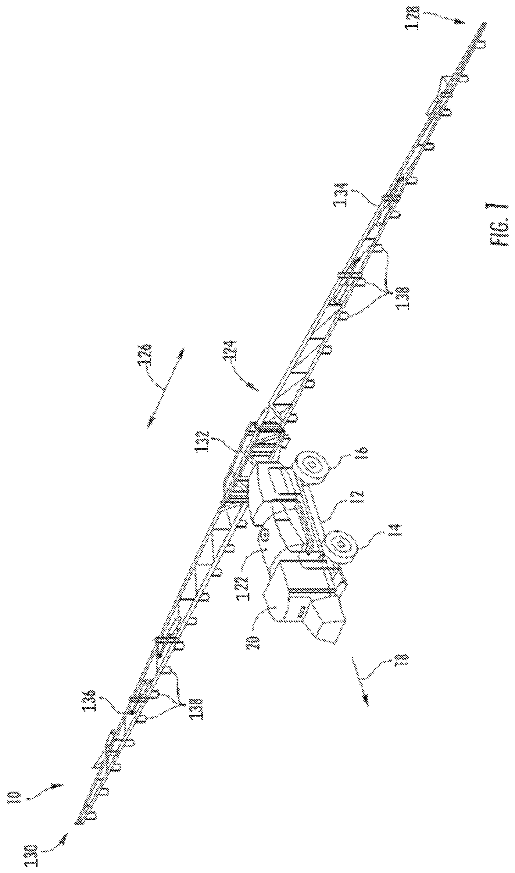 Patent US12426527 — Systems and methods for controlling a tread width and tread width state of a mitigation tread width controller for an agricultural work vehicle — Figure 1