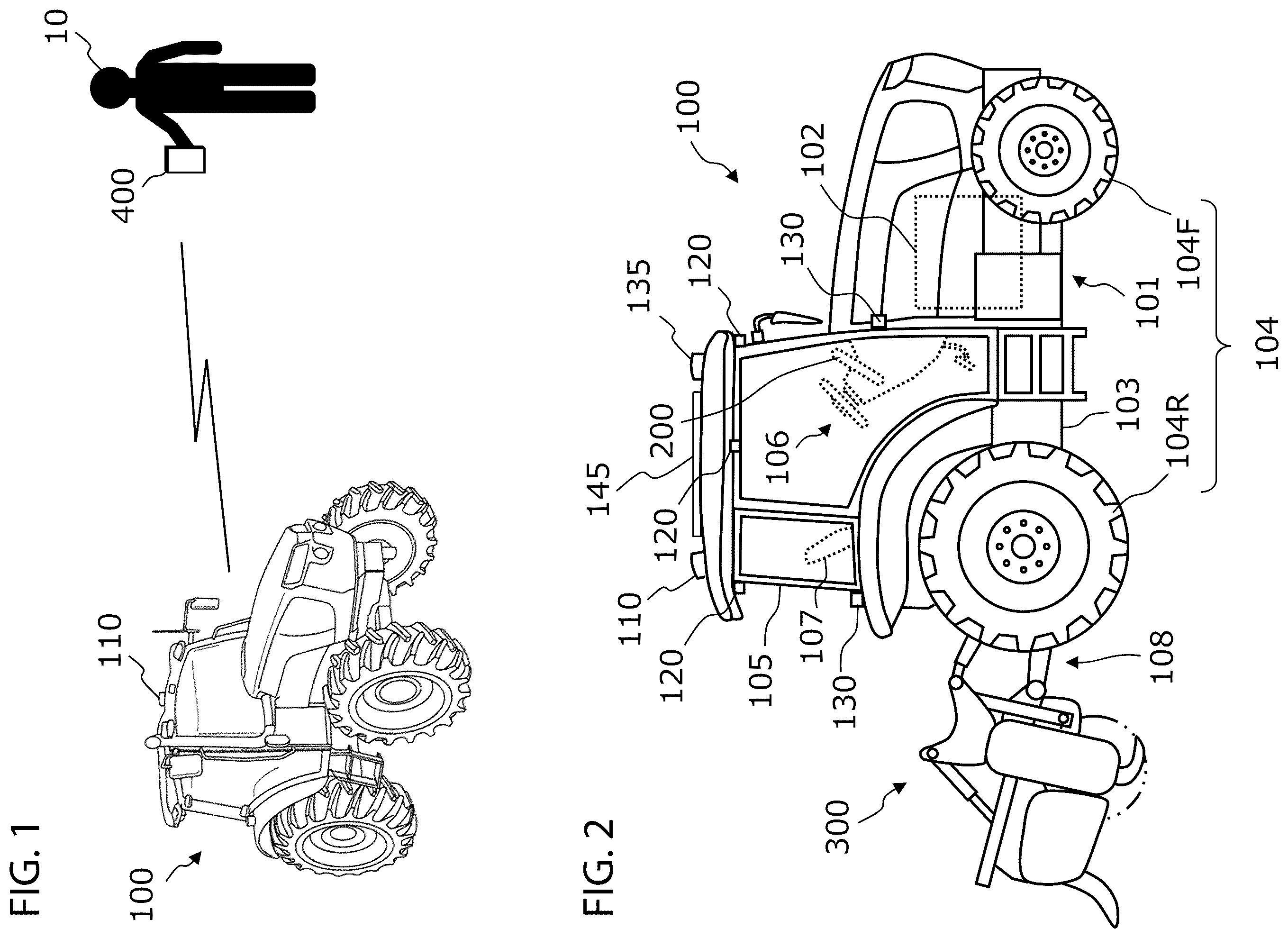 Patent US12426528 Figure 1 – Systems and methods for work vehicles