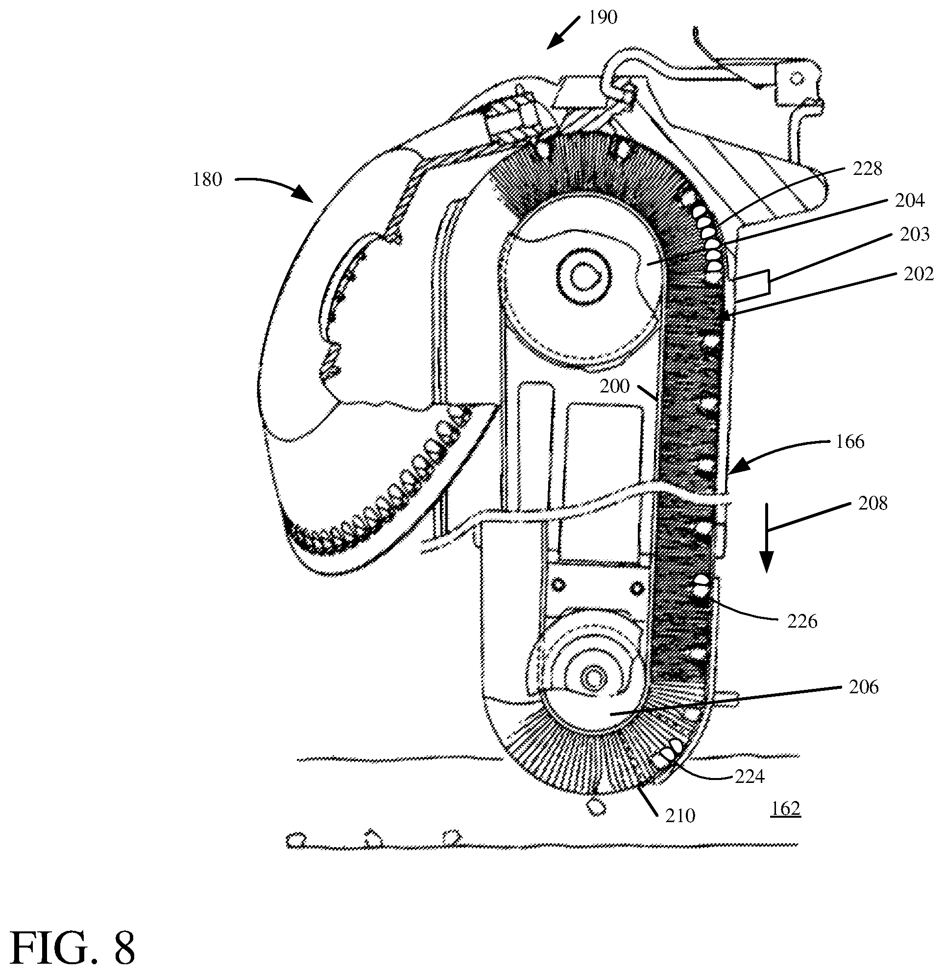 Patent US12426532 Figure 8 – Planting characteristic detection and control using a seed sensor