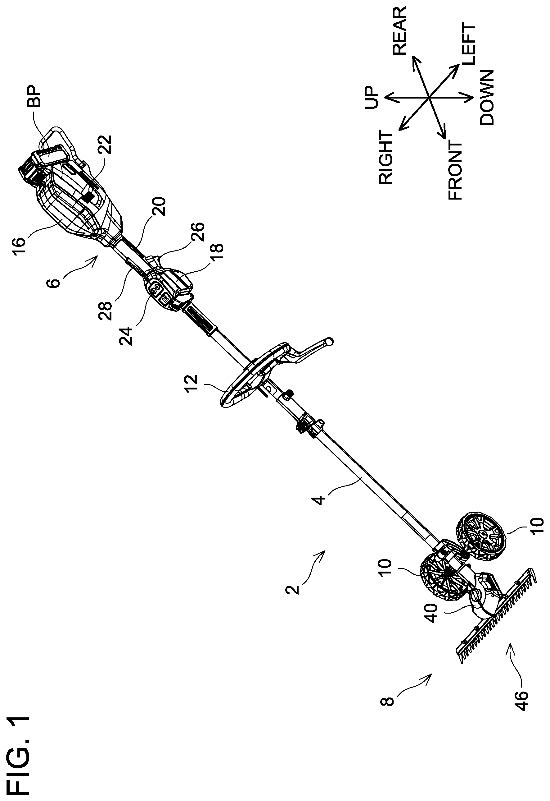 Patent US12426535 — Working machine and blade unit — Figure 1